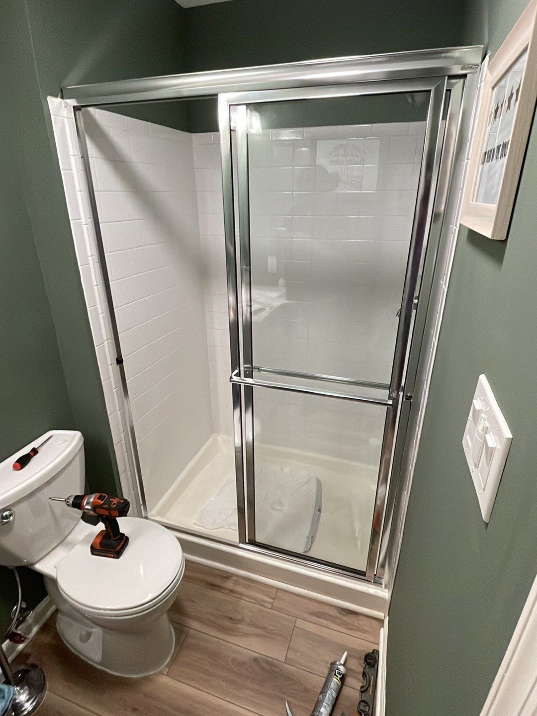 Shower Glass Door Installation using Shower Glass Door Kit by A1 NERDY HOMES LLC