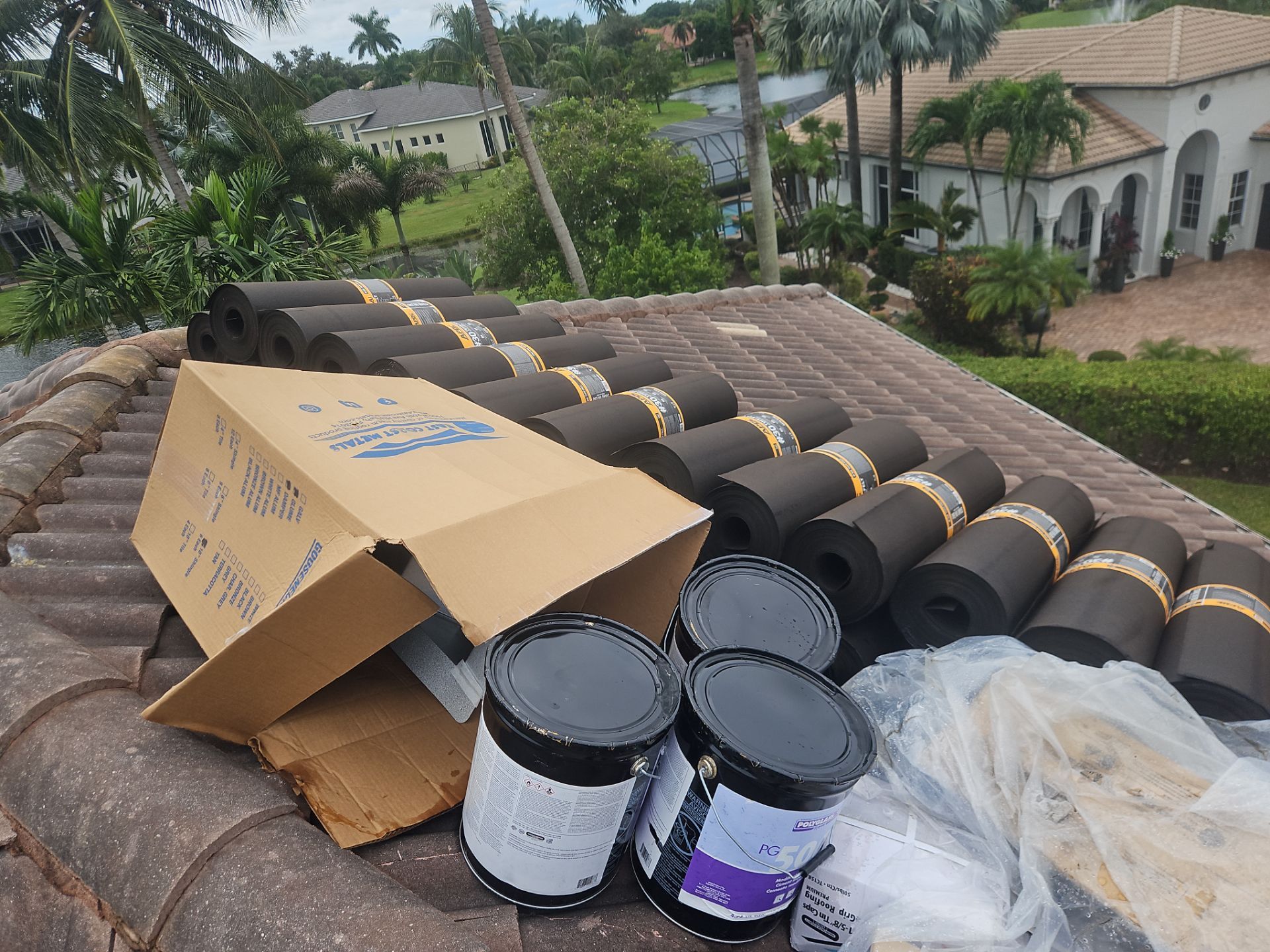 Residential Roofing Installation using 1" Nail strip metal roof by BLUES BROTHERS ROOFING