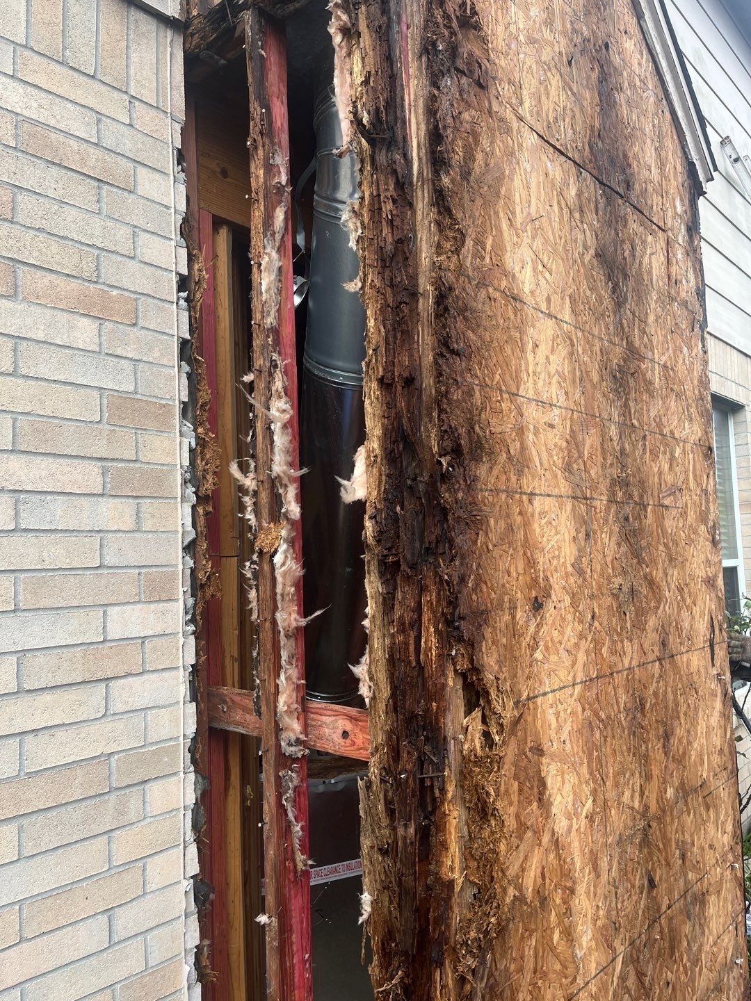 Chimney looks good but its BAD! by Bayfront Roofing and Construction