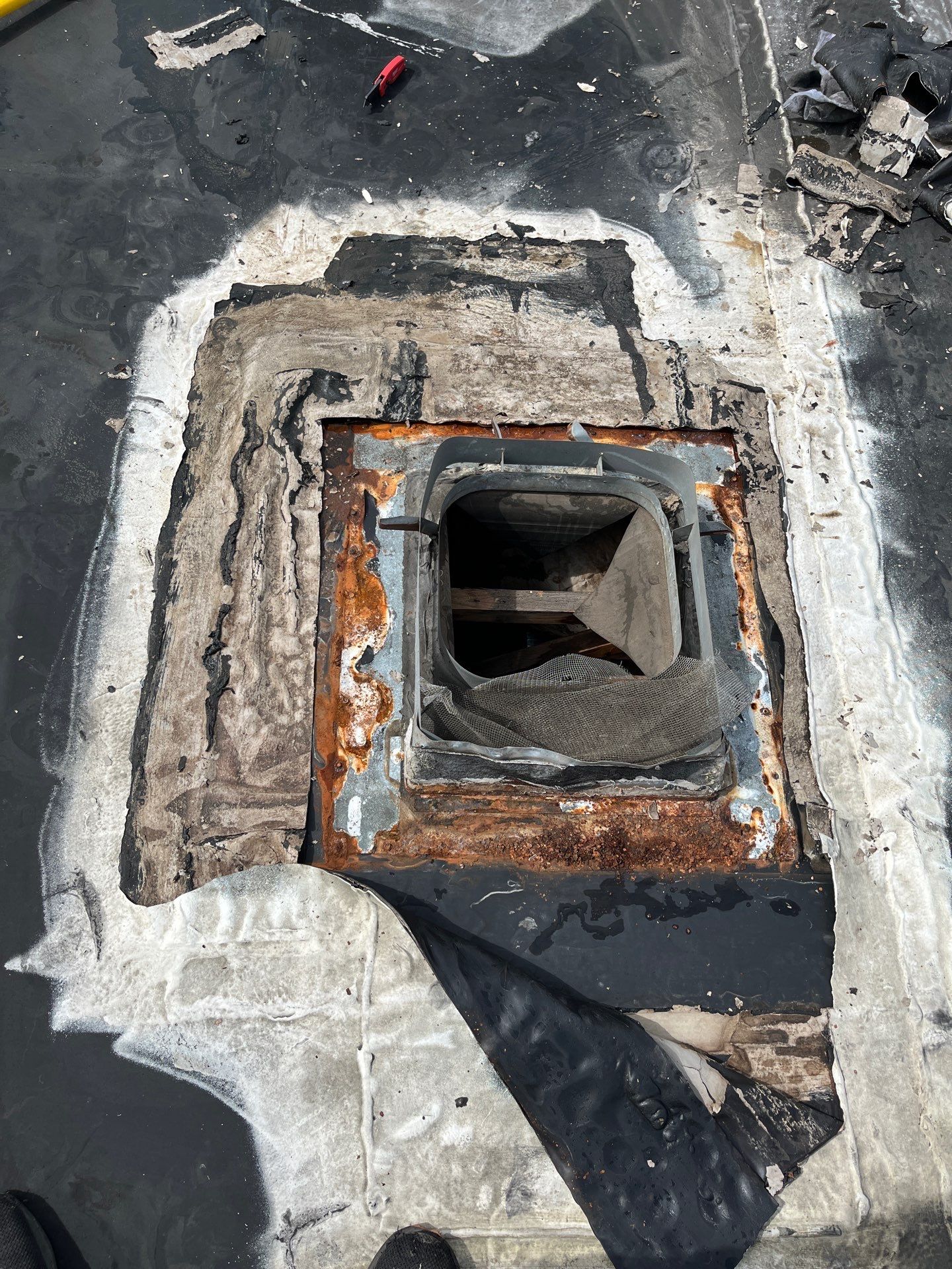 Flat Membrane Roof Repair and Interior Restoration in Fort Myers by cordova home services 