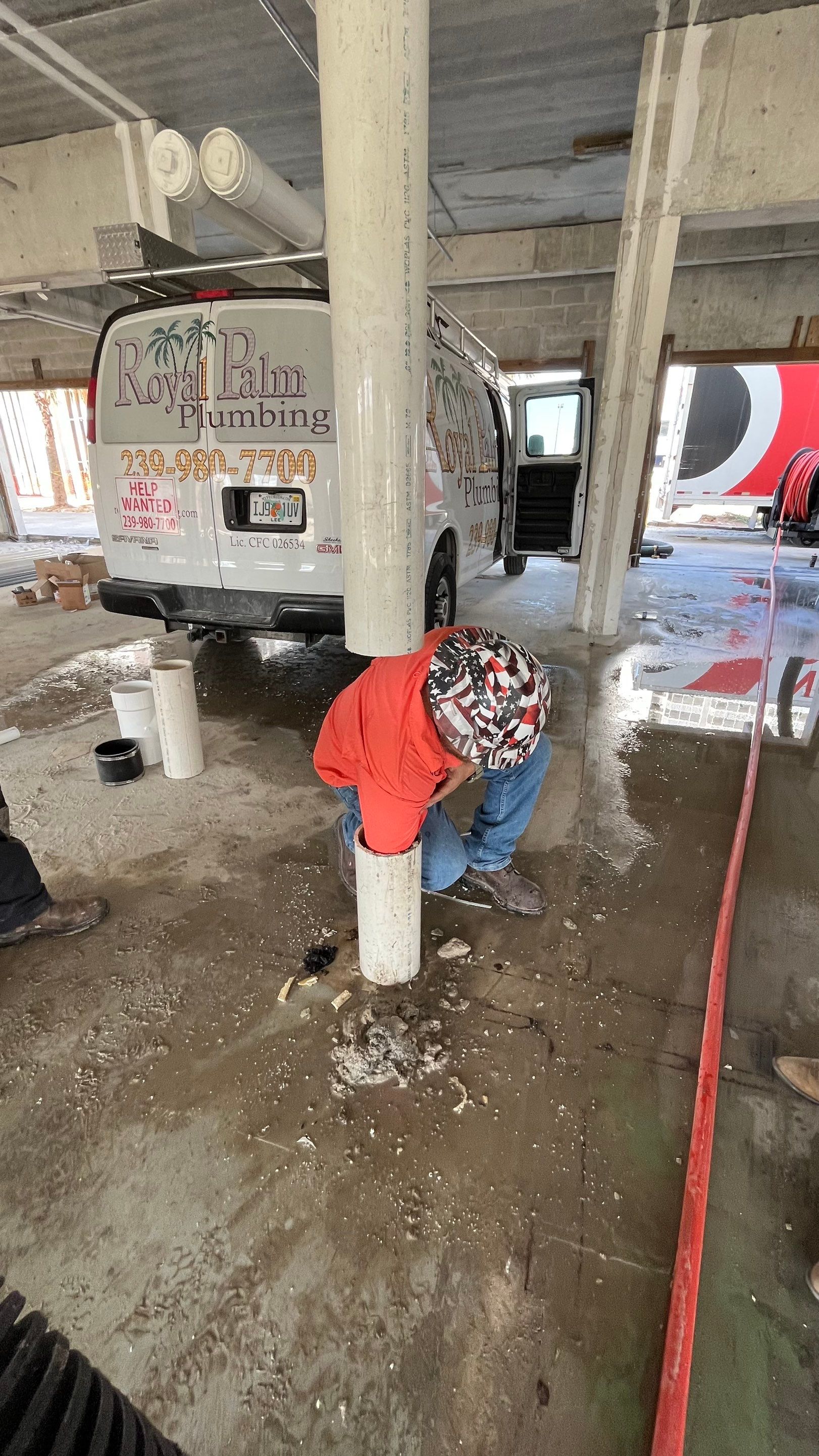 Condo Elevator Shaft Clean Out and Remove Bloackage in Storm Drain System by APS Power & Water