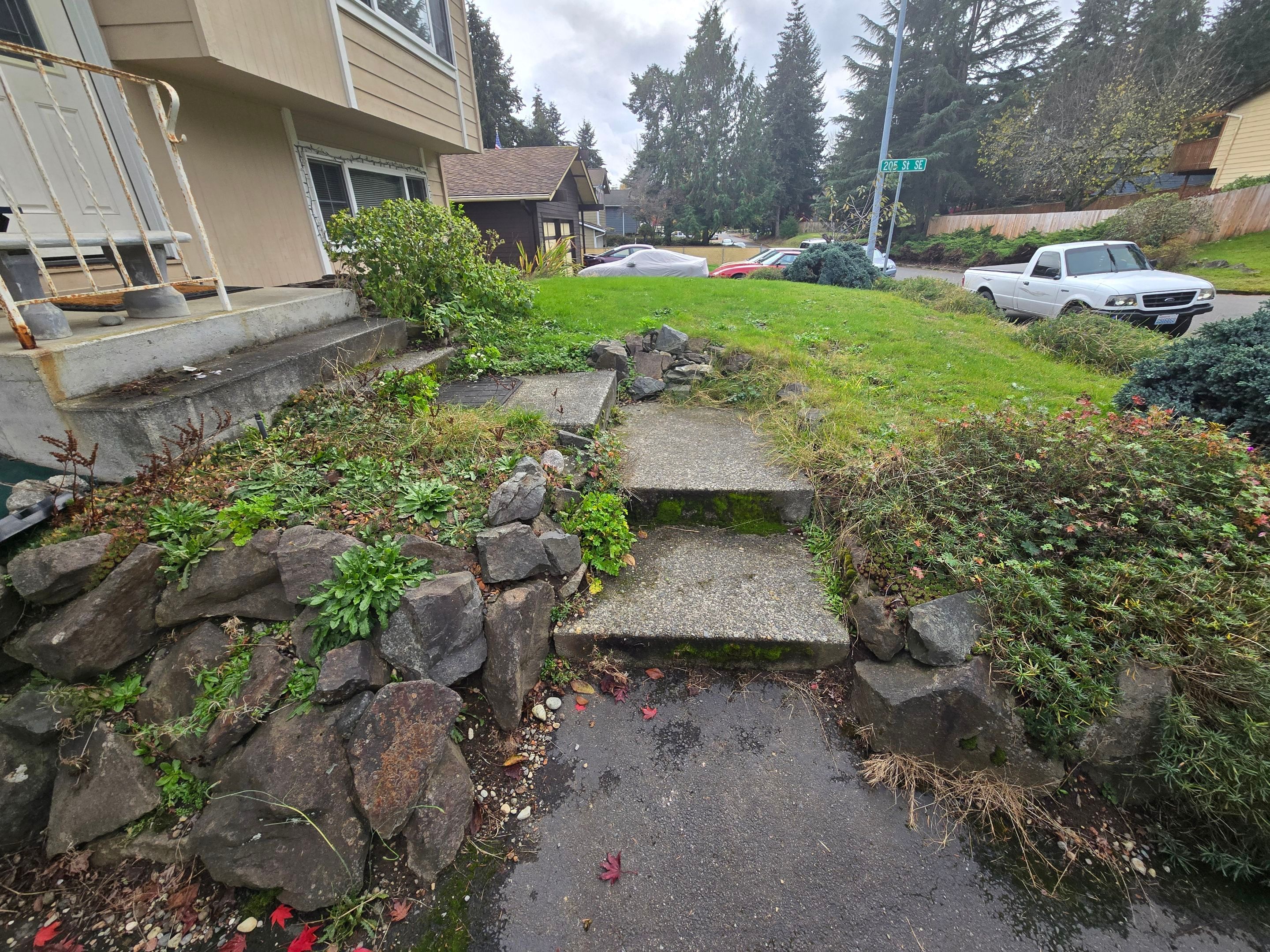 Concrete Front Stair Repair | Bothell  by Jireh Asphalt & Concrete Inc 