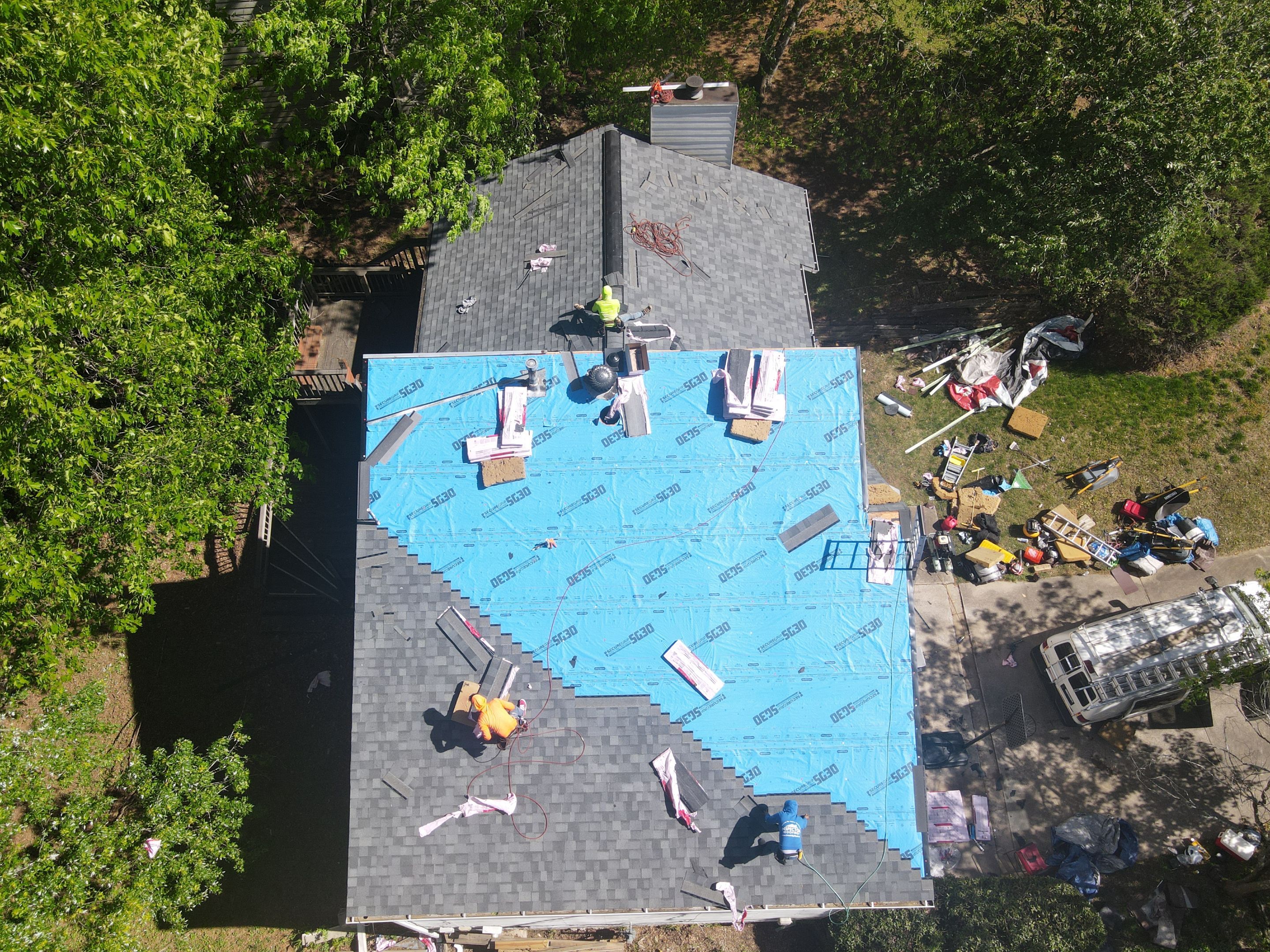 Residential Roofing Installation using Owens Corning by Inspector Roofing and Restoration