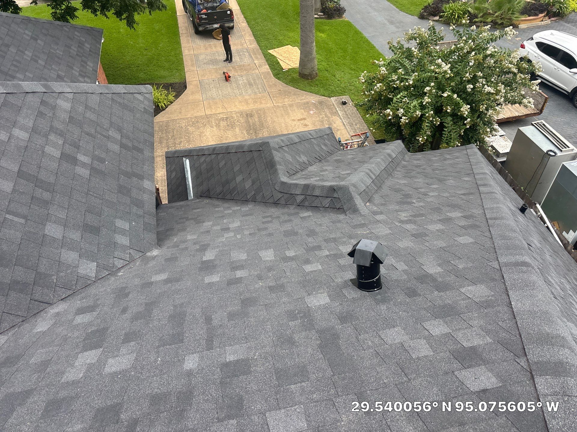 Residential Roof Replacement using Atlas Pinnacle Pristine Black Shadow by Elite Roofing LLC