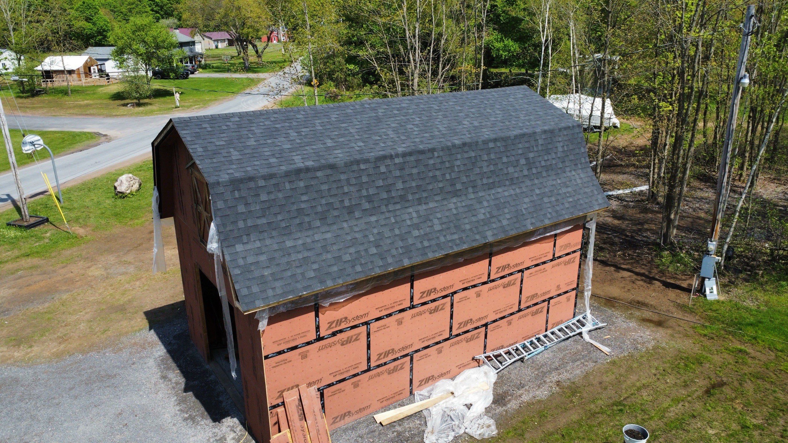 🏠 New Shed Installed in Parish, NY 🛠️ by Alpha Omega Roofing LLC