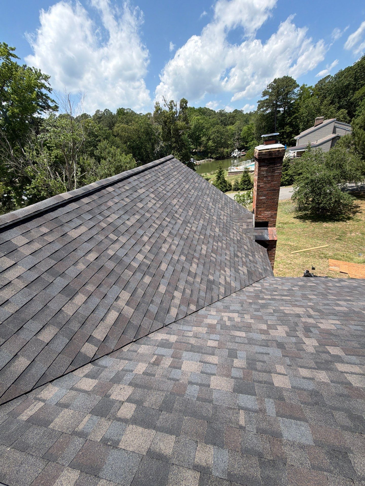 Complete Asphalt Shingle Roof Replacement and Sheathing Repair in Deltaville by Cade Construction