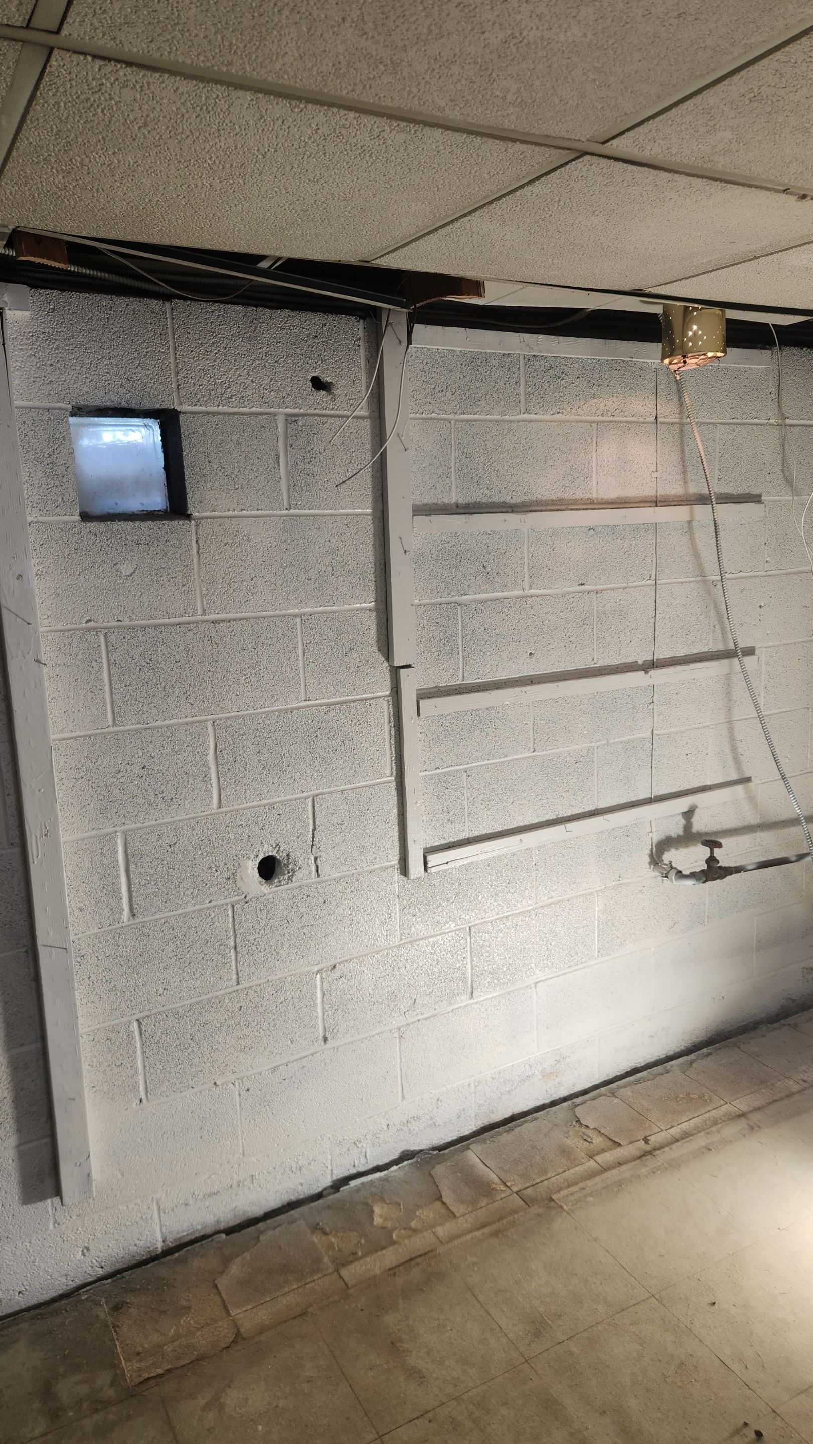 Interior French Drain & Mold Remediation Project in Manville, New Jersey by Pure Service Pro, LLC 