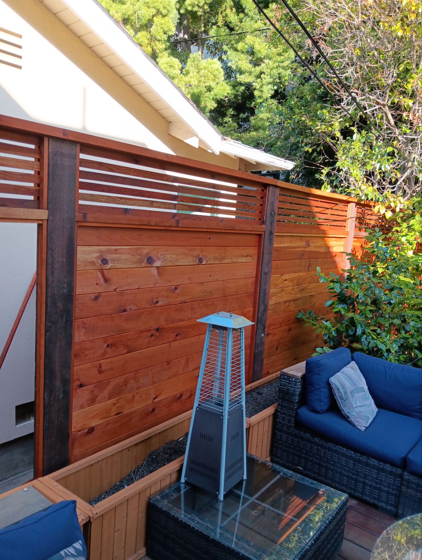 Horizontal T&G With Horizontal Lattice by Fremont Fence Inc