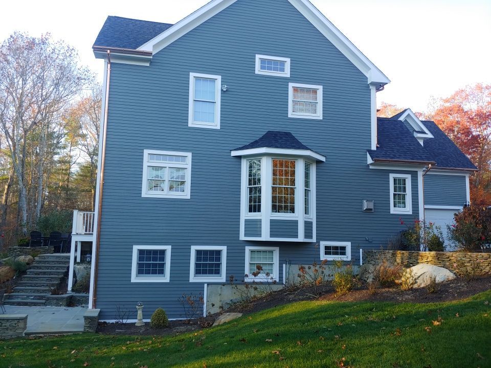 Rehoboth, MA Gutter Installation using 6" Half Round Copper Gutter by Gutter Pro Enterprises