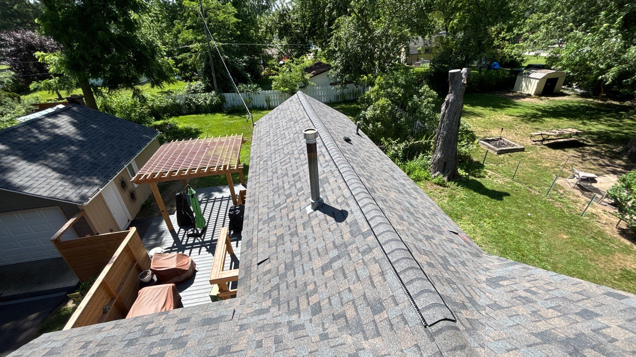 Roof Replacement using Owens Corning Peppercorn by 180 Contractors