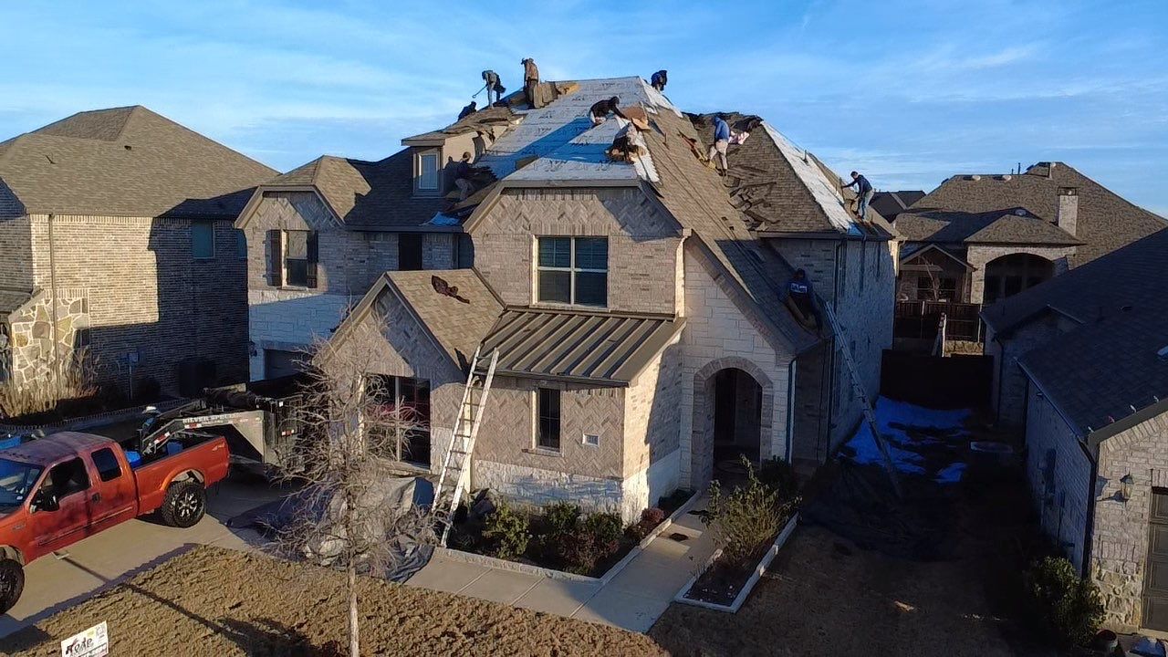 Large GAF Roof Replacement in Northlake, TX by road roofing llc