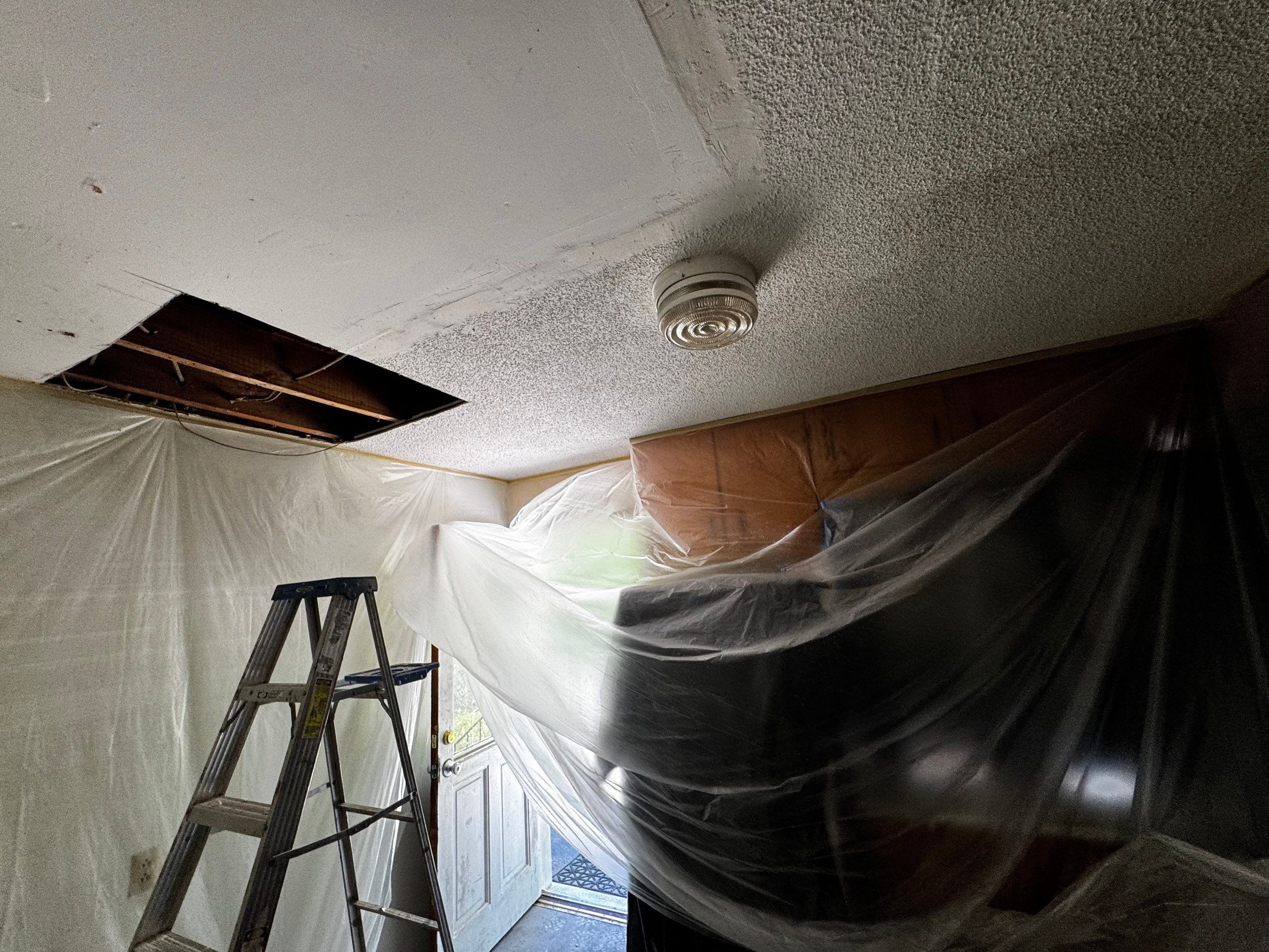 Townhome Ceiling Damage in Decatur, GA by PGP Surface Solutions, LLC