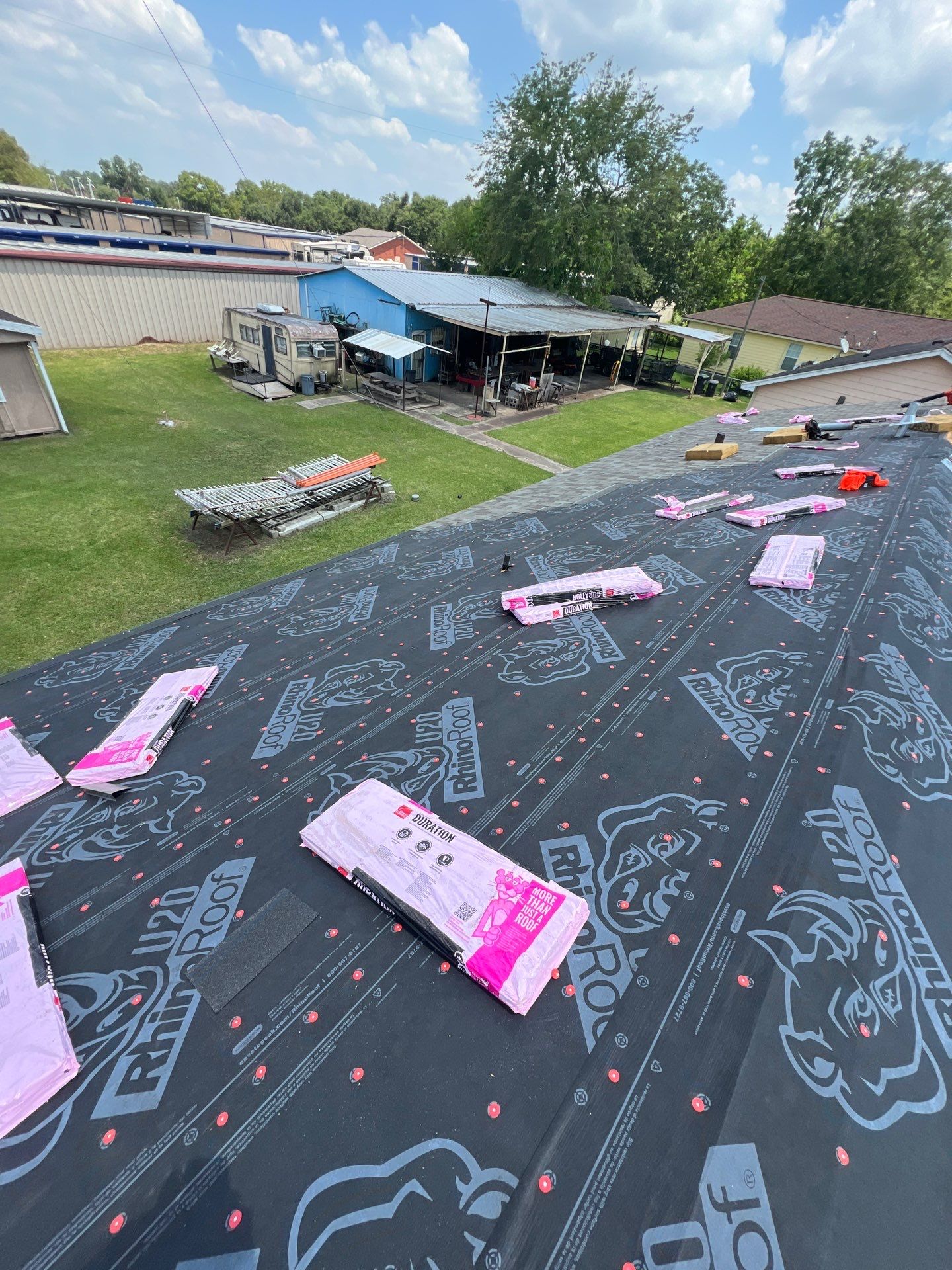 Residential Roofing Installation using Owen's Corning Duration (Lifetime) Shingles by Roof Repair Company