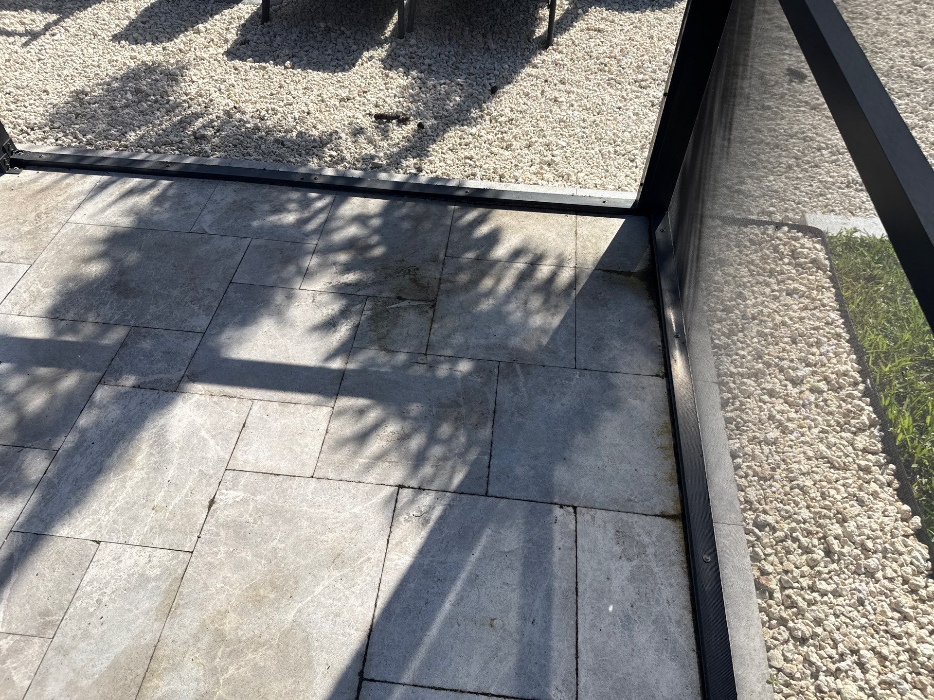 Travertine Pool Deck, Lanai & Screen Enclosure Cleaning Near Manatee River | Bradenton, FL by Sunshine AquaWash