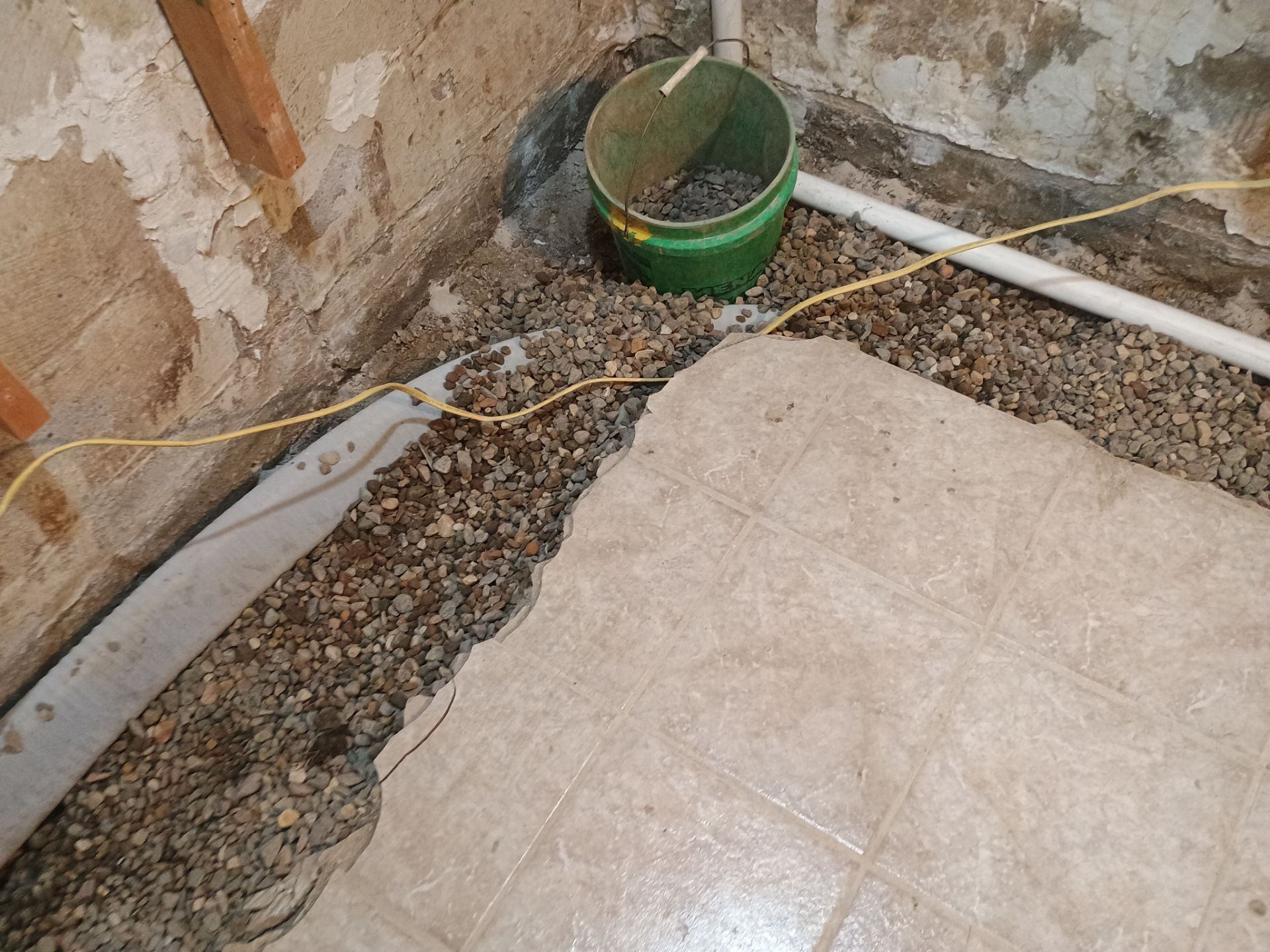 Drain Tile in Minneapolis for Kristen & Taylor by Waterproofing Northeast