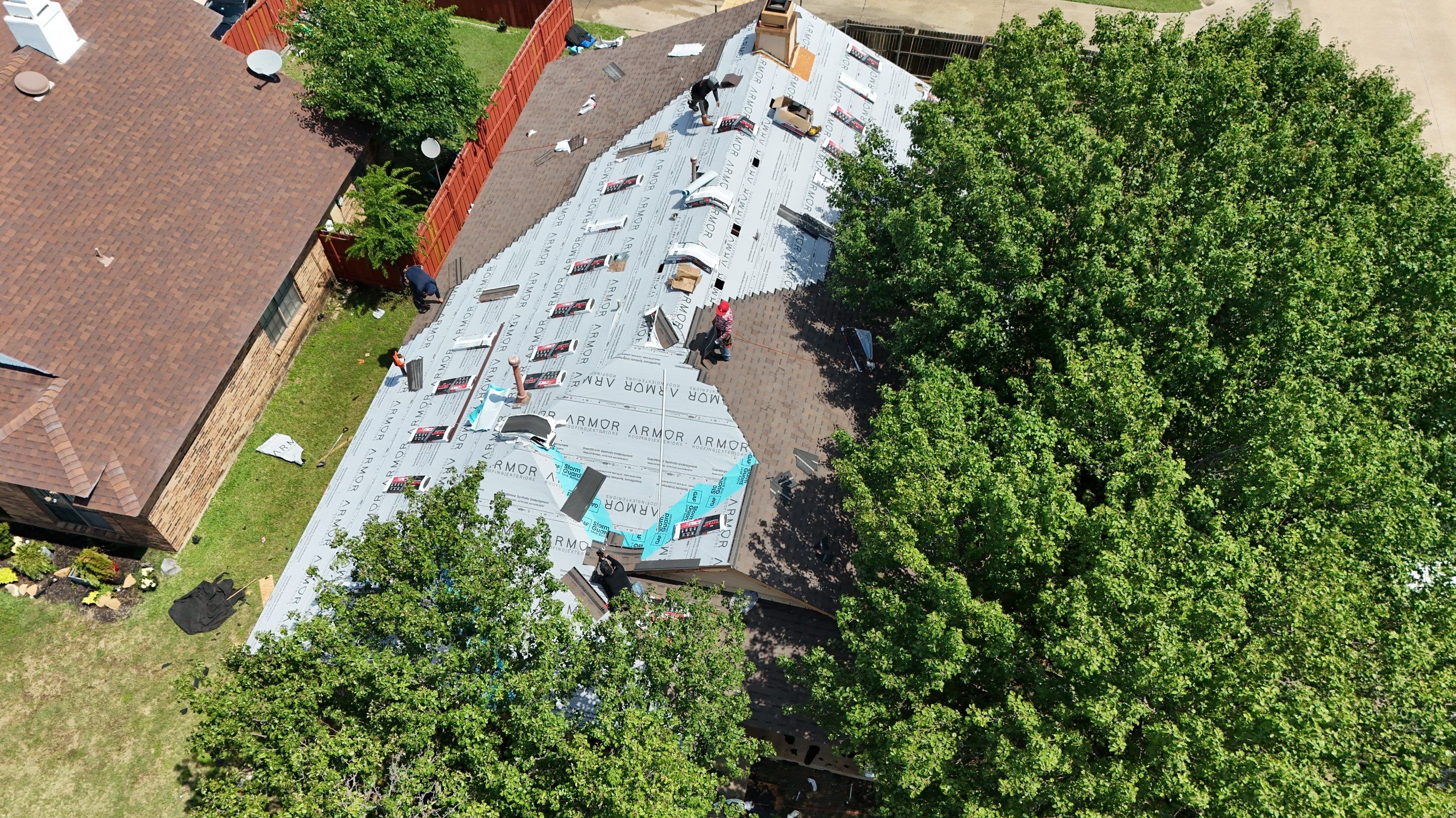 Full Roof Replacement With Class 3 Impact Resistant Shingles in Grand Prairie by Armor Roofing | Exteriors
