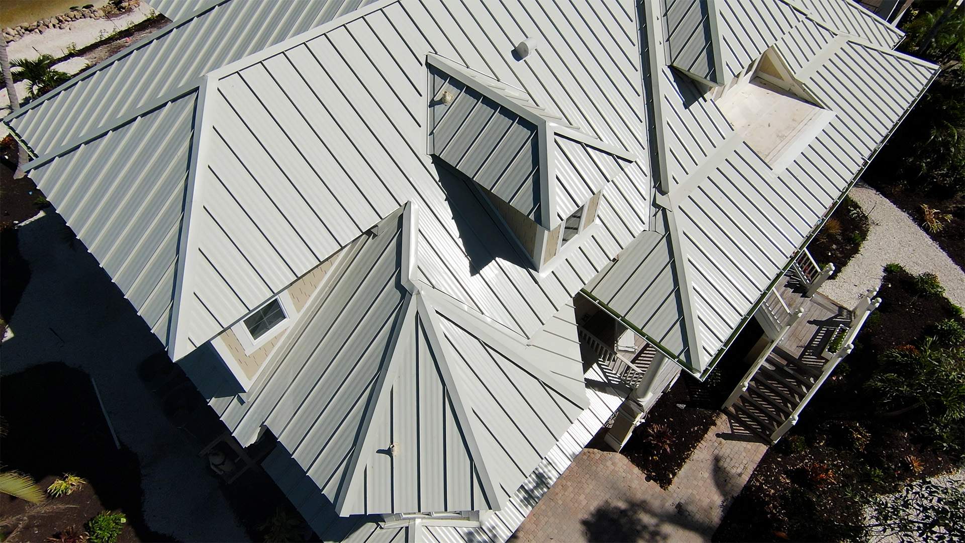 Sanibel Island Standing Seam Roof Replacement by Four Peaks Roofing