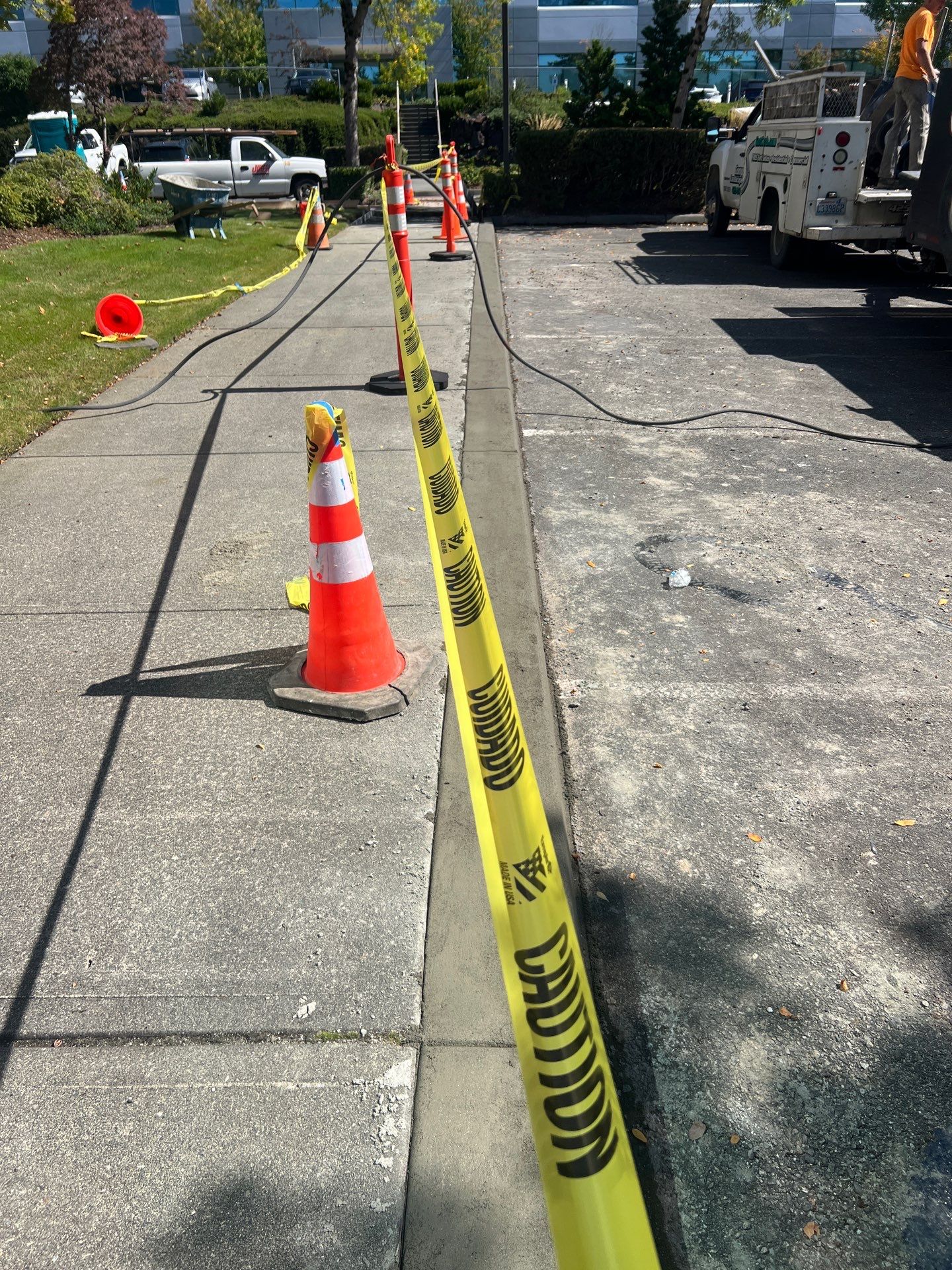 Kidder Matthews | Parking Lot Sealcoating & Striping with Concrete Curb & Patch Repairs  by Jireh Asphalt & Concrete Inc 