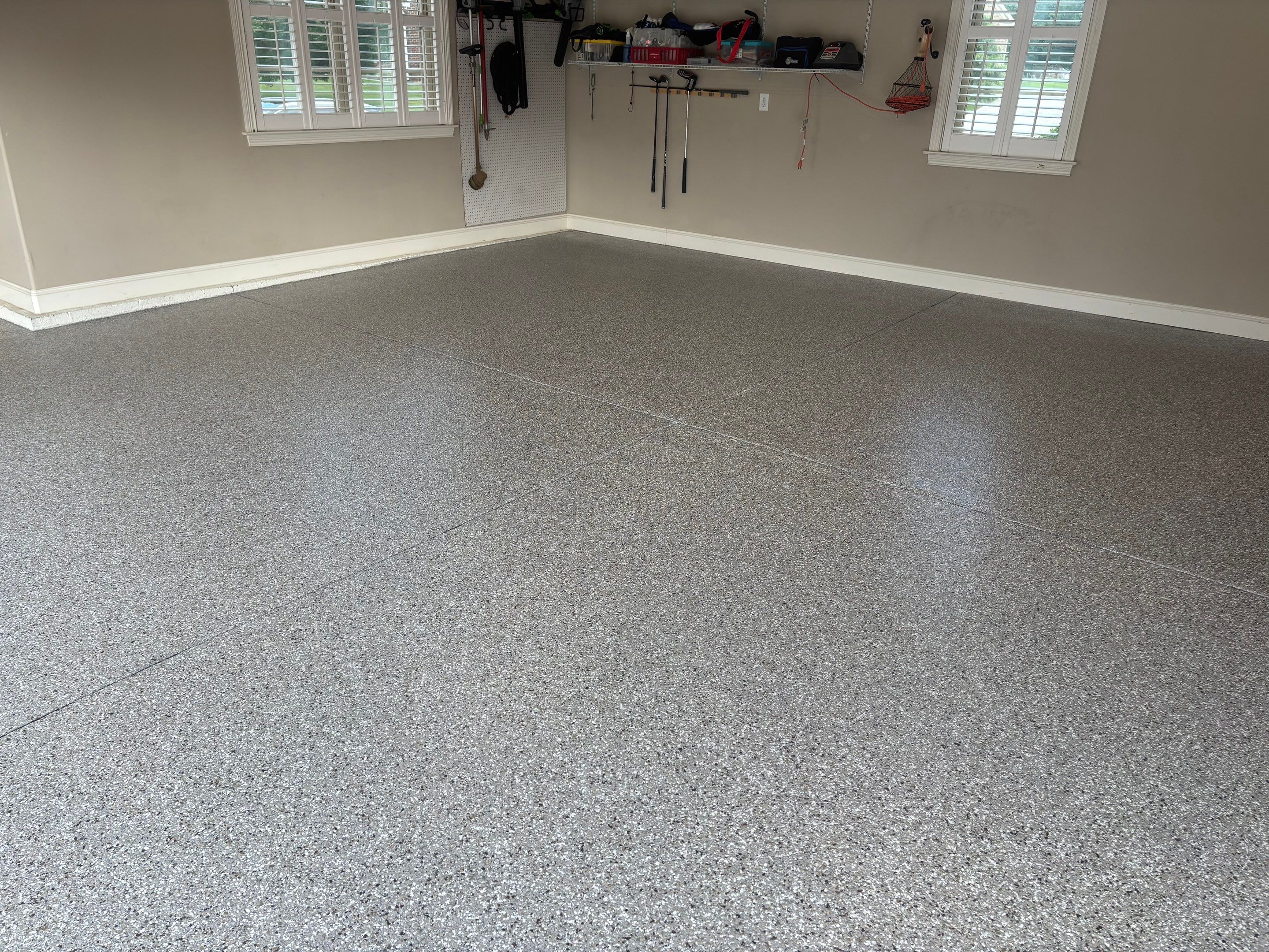 Garage using Creekbed by Elite Floor Solutions