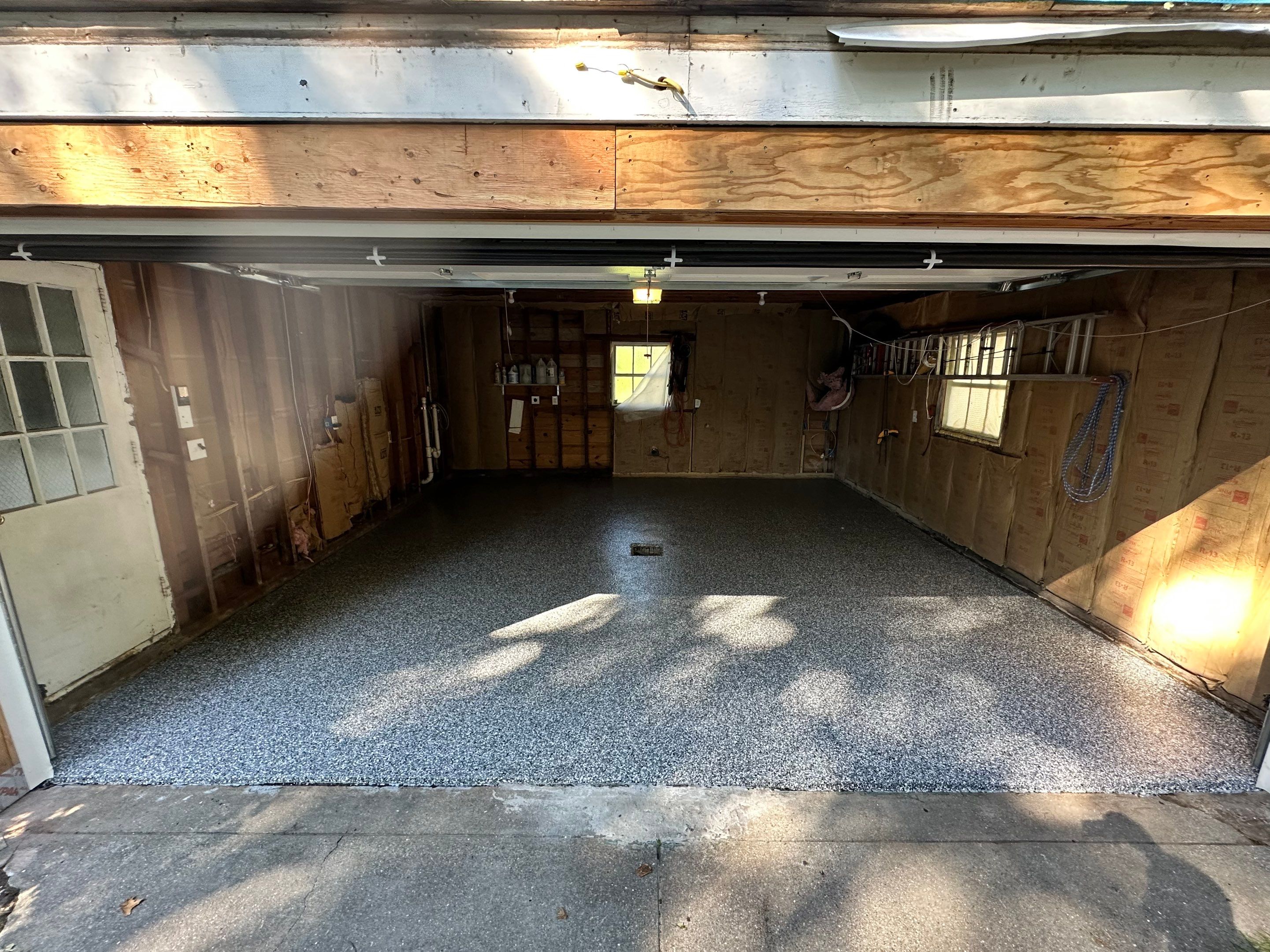 Gorgeous Garage Floor Coating in Wombat by DiGiorgi Roofing and Siding Inc
