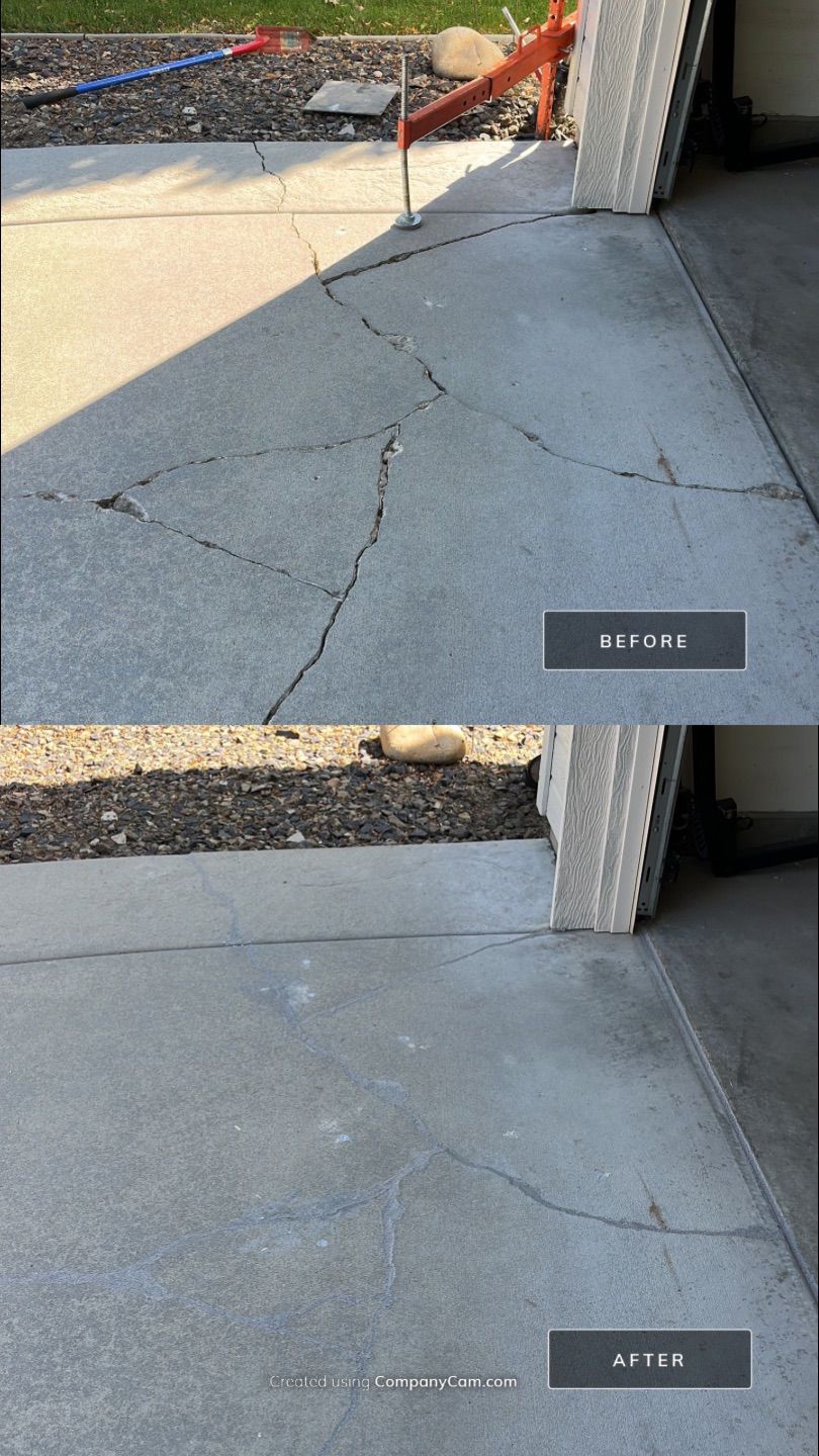 Major Splintering and Sinking Repair by Mr. Mudd Concrete