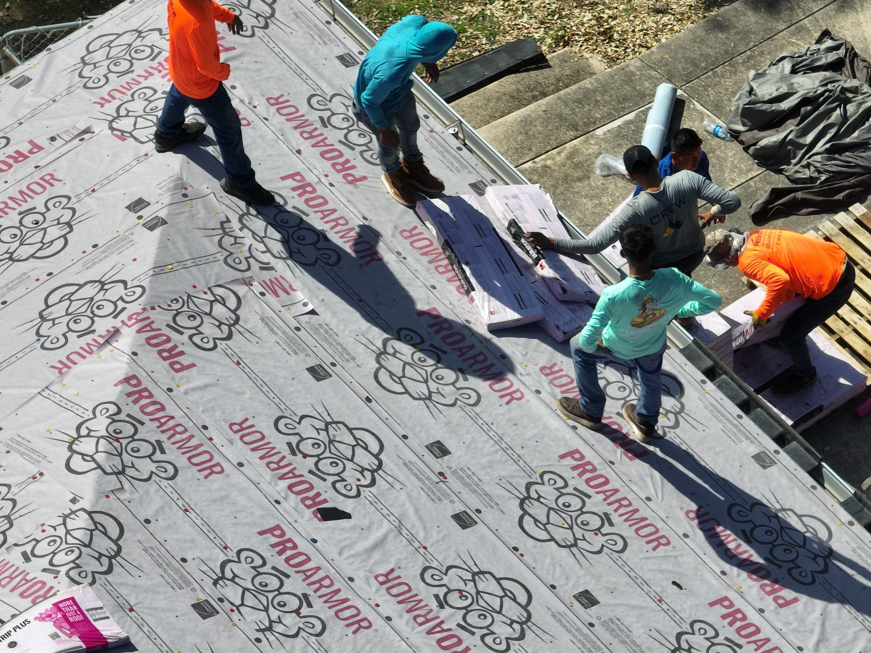 Residential Roofing Installation using Owens Corning 30 year Architectural Shingles by Premier Roofing and Contracting