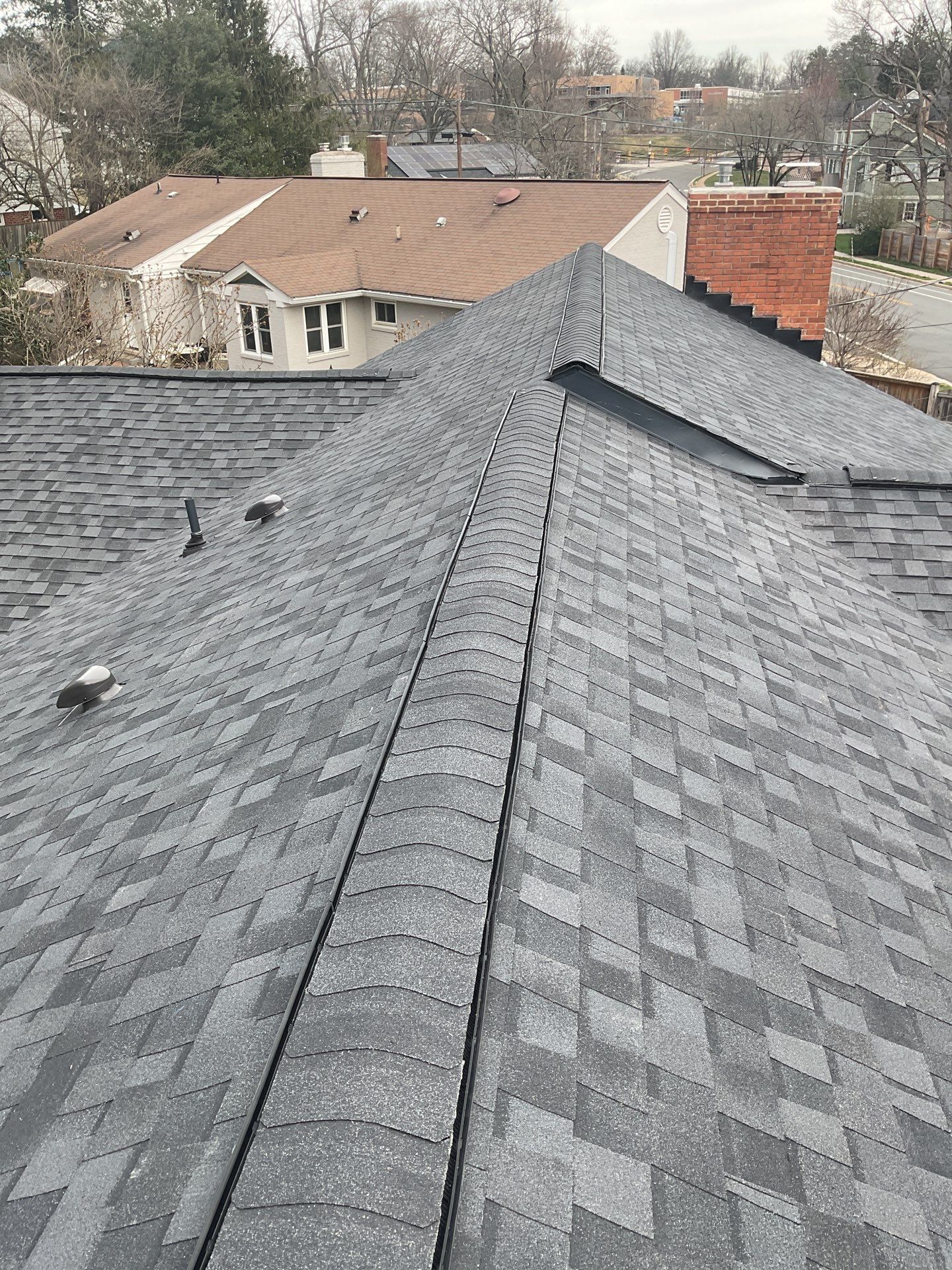 Arlington CertainTeed Landmark Pro Roof in Max Def Moire Black by RM Banning, Inc.
