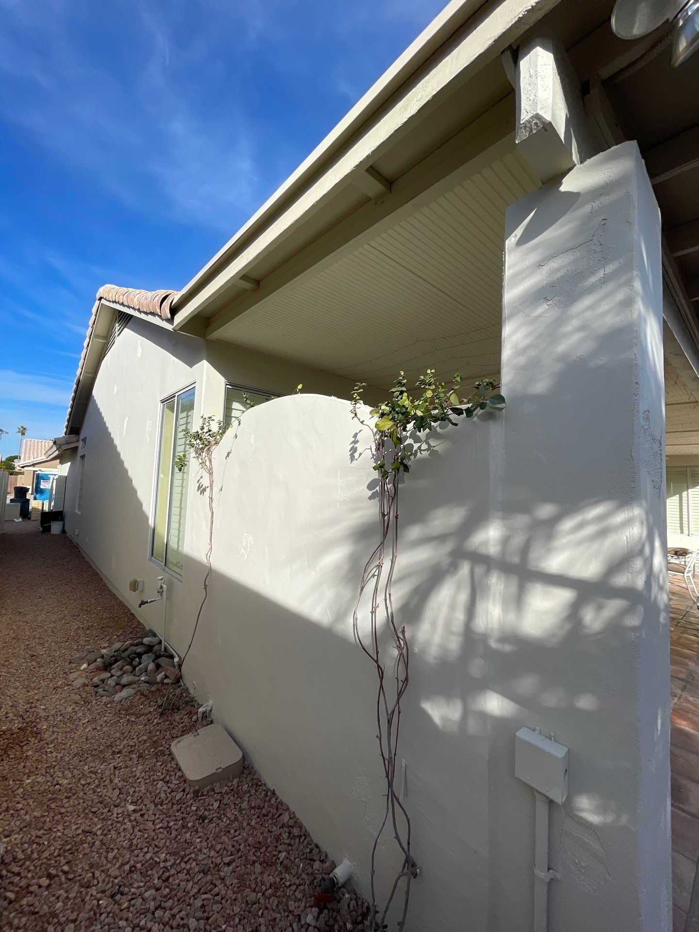 Gazzo - A Beautiful Home Exterior Transformation in Scottsdale, AZ with C&M Primer and Sherwin Williams Paints by Double G Painting Contractors, LLC