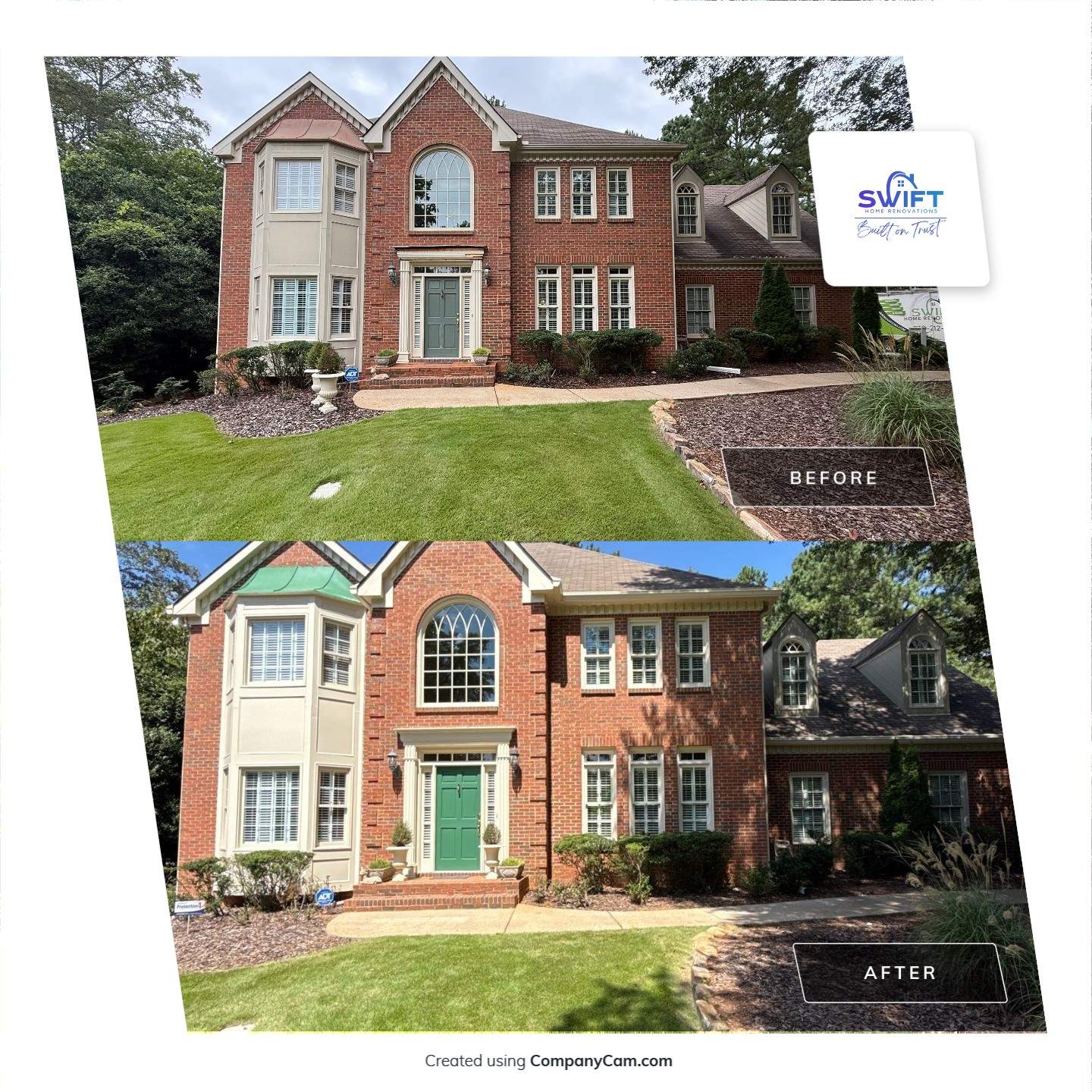 Professional Exterior Painting and Trim Refresh for Marietta Residence by Swift Home Renovations