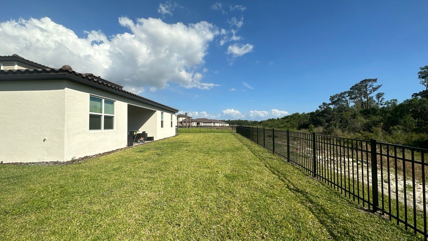 Aluminum Fence Installation using Black 3 Rail Aluminum Fence by Asap fence and gates, LLC