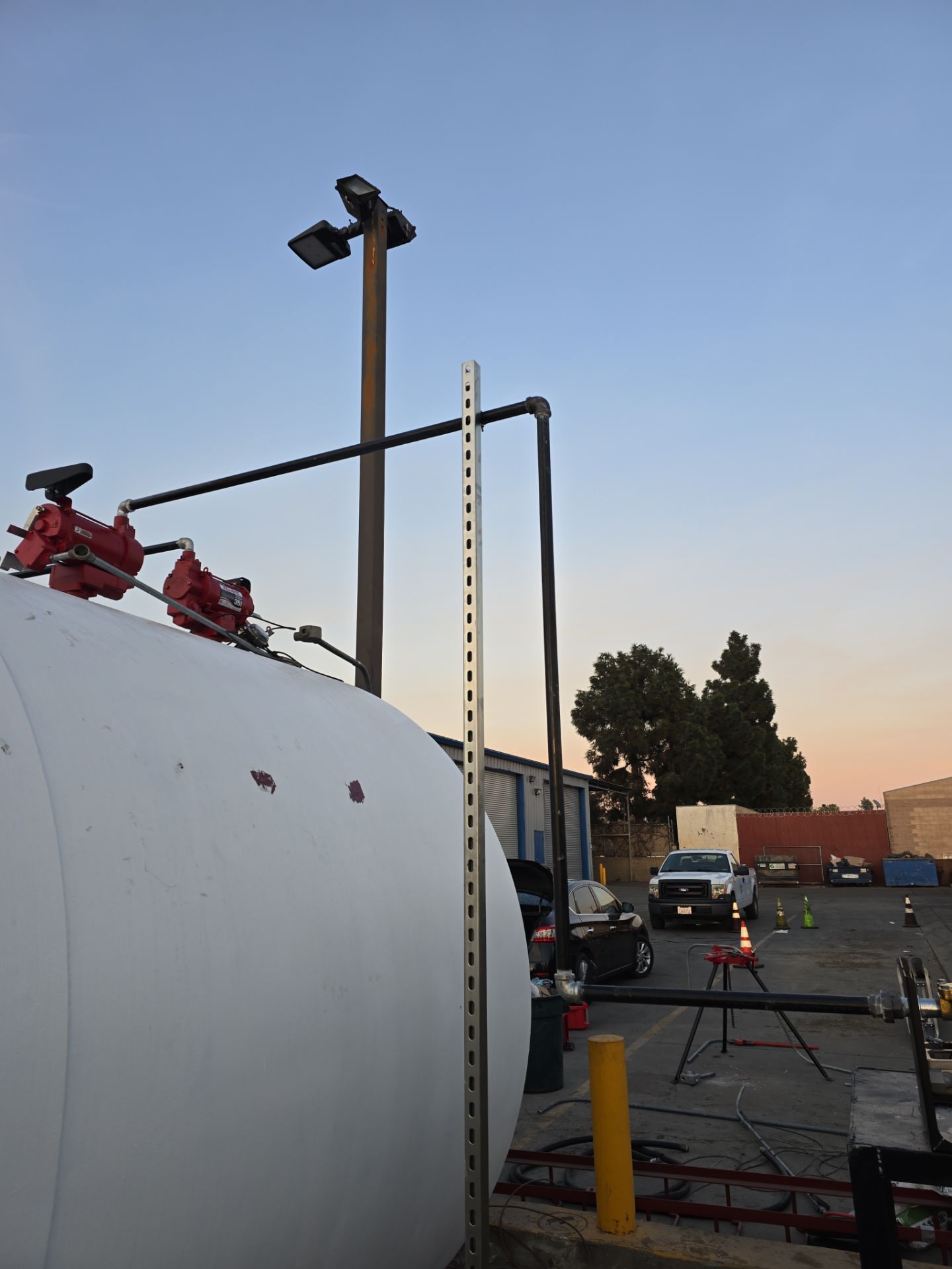 Outdoor Water Tank Installation & Piping Setup by Us Plumbing 