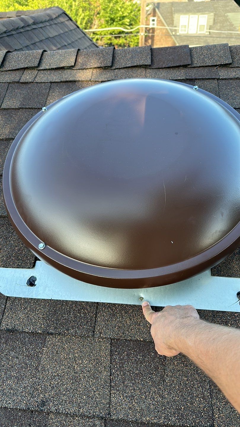 solar tube & roof replacement in Oklahoma City by McCann's Roofing and Construction