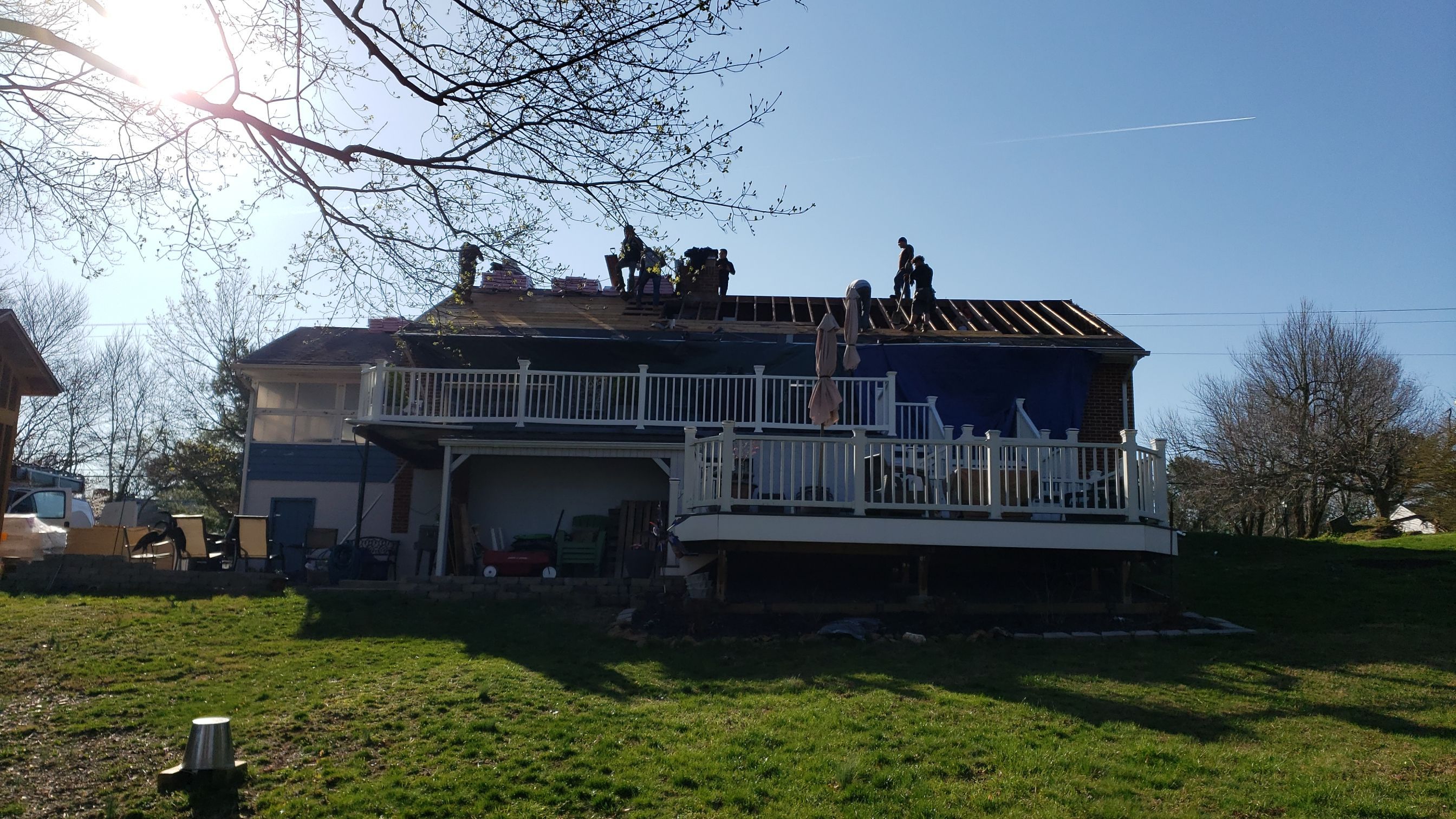 Residential Roofing Installation using Owen's Corning Colonial slate.  by Roof Right Inc