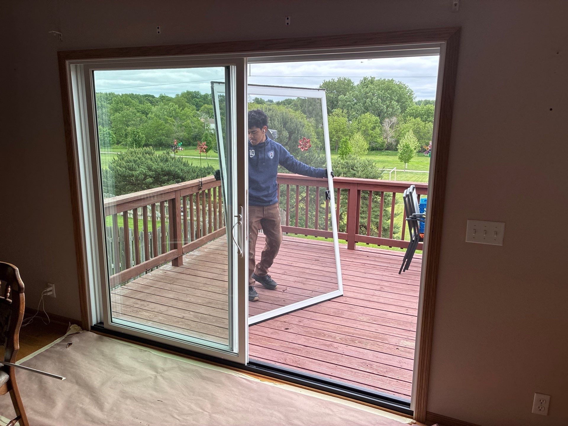 James Hardie Siding and Window Replacement with Arctic White Trim by Carps Complete Exteriors