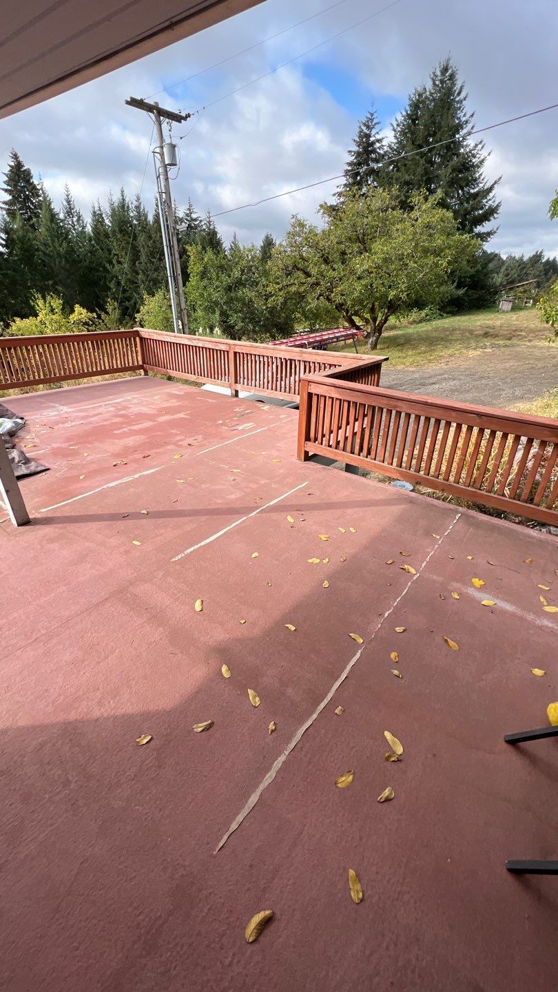 Residential Deck Replacement using Dec-Tec Membrane Color: Grafton by Orezona Building & Roofing Company, Inc.