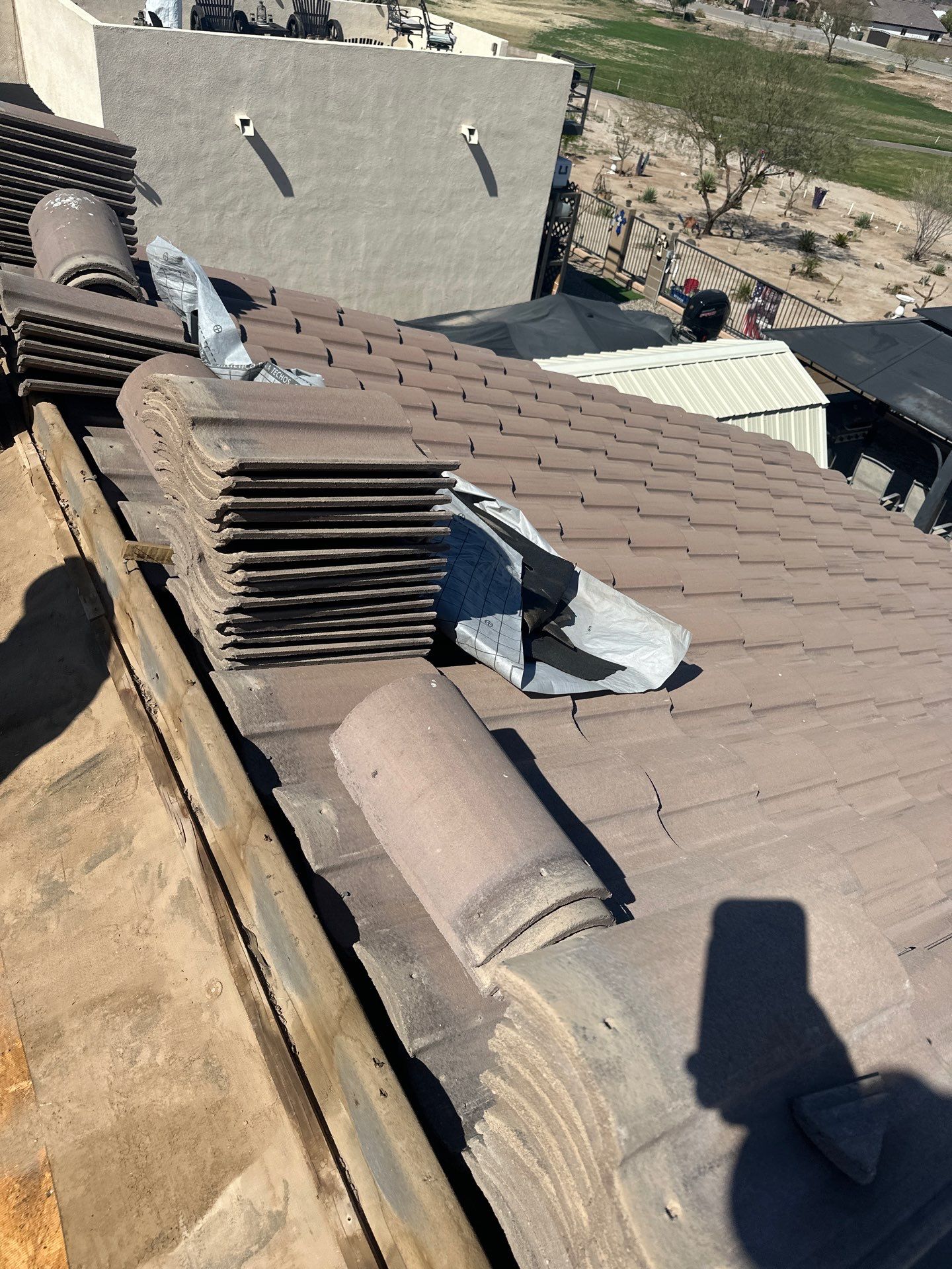 Sandstone Beige Concrete Tile by Reimagine Roofing