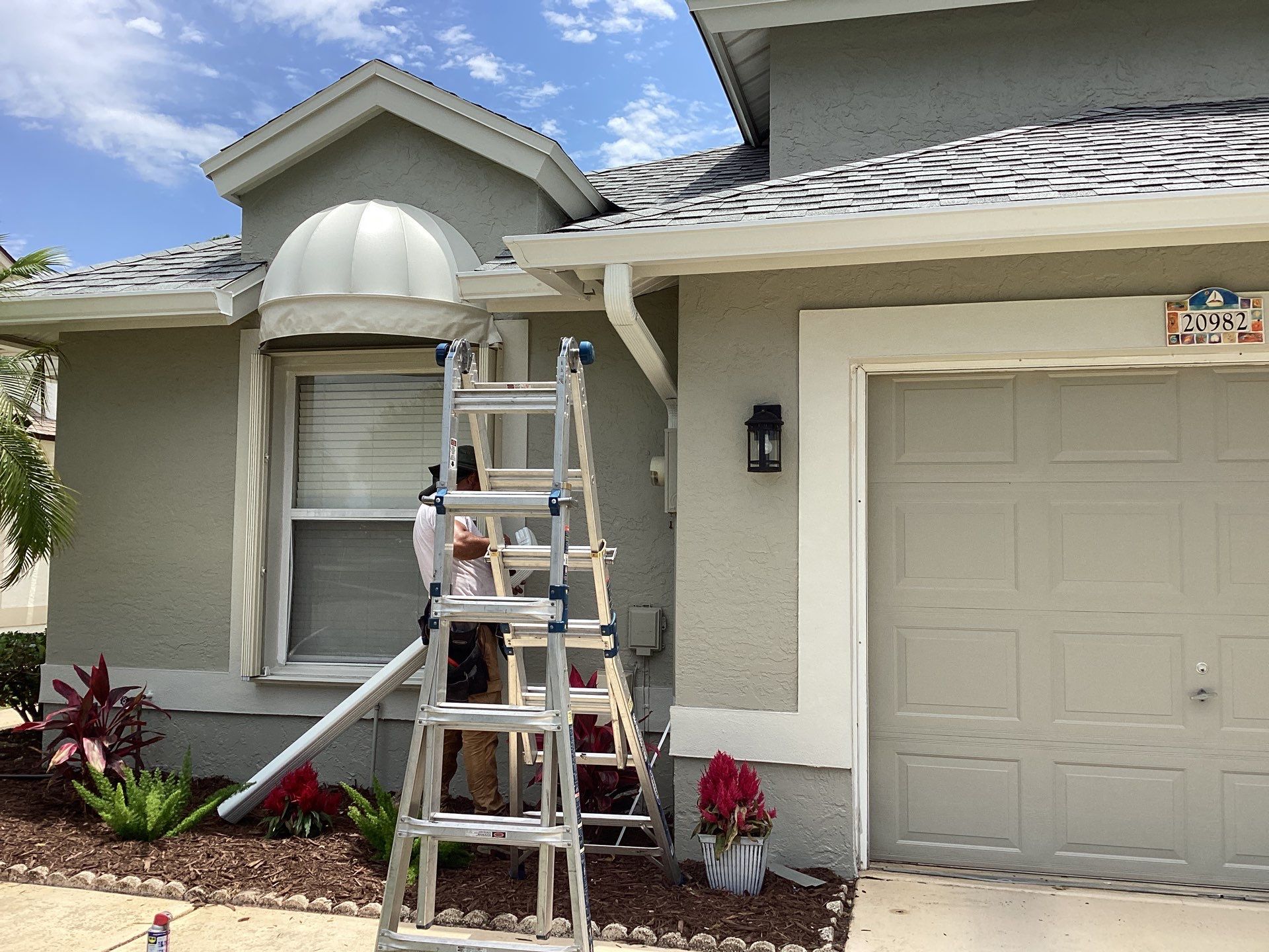 Gutter Installation Project in Estero FL by Gutter Professors