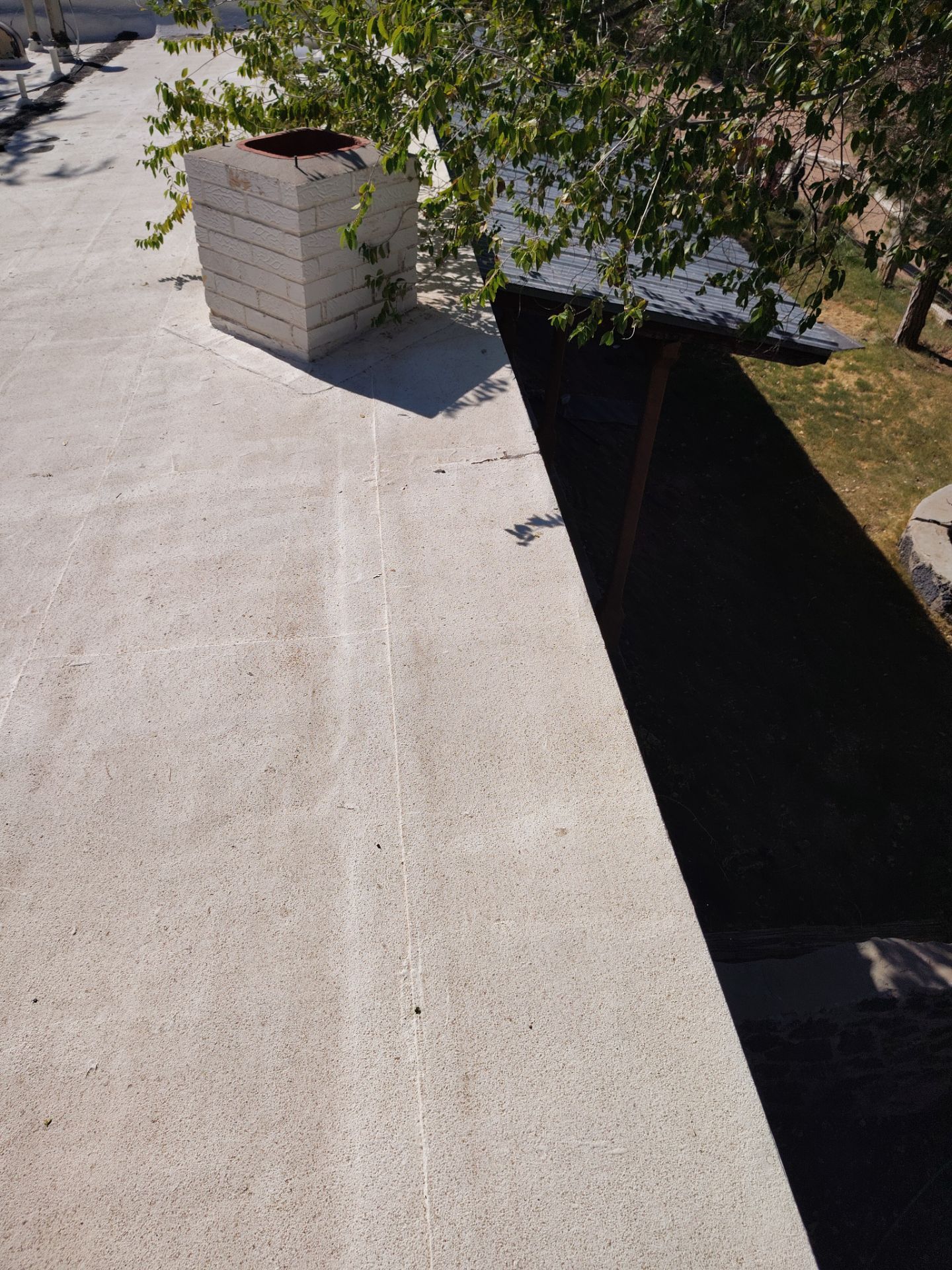 Residential roof application by SPF Services 