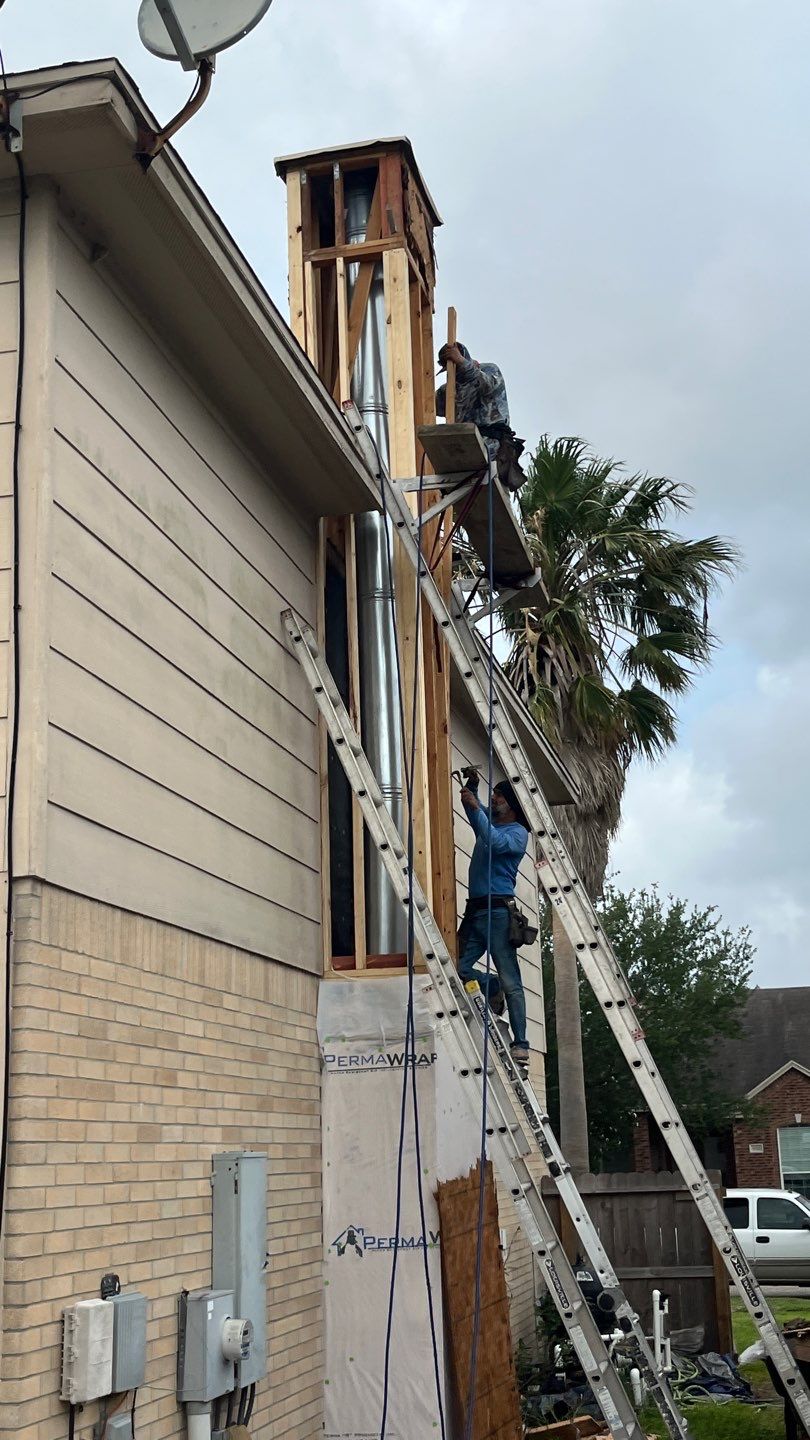 Chimney looks good but its BAD! by Bayfront Roofing and Construction
