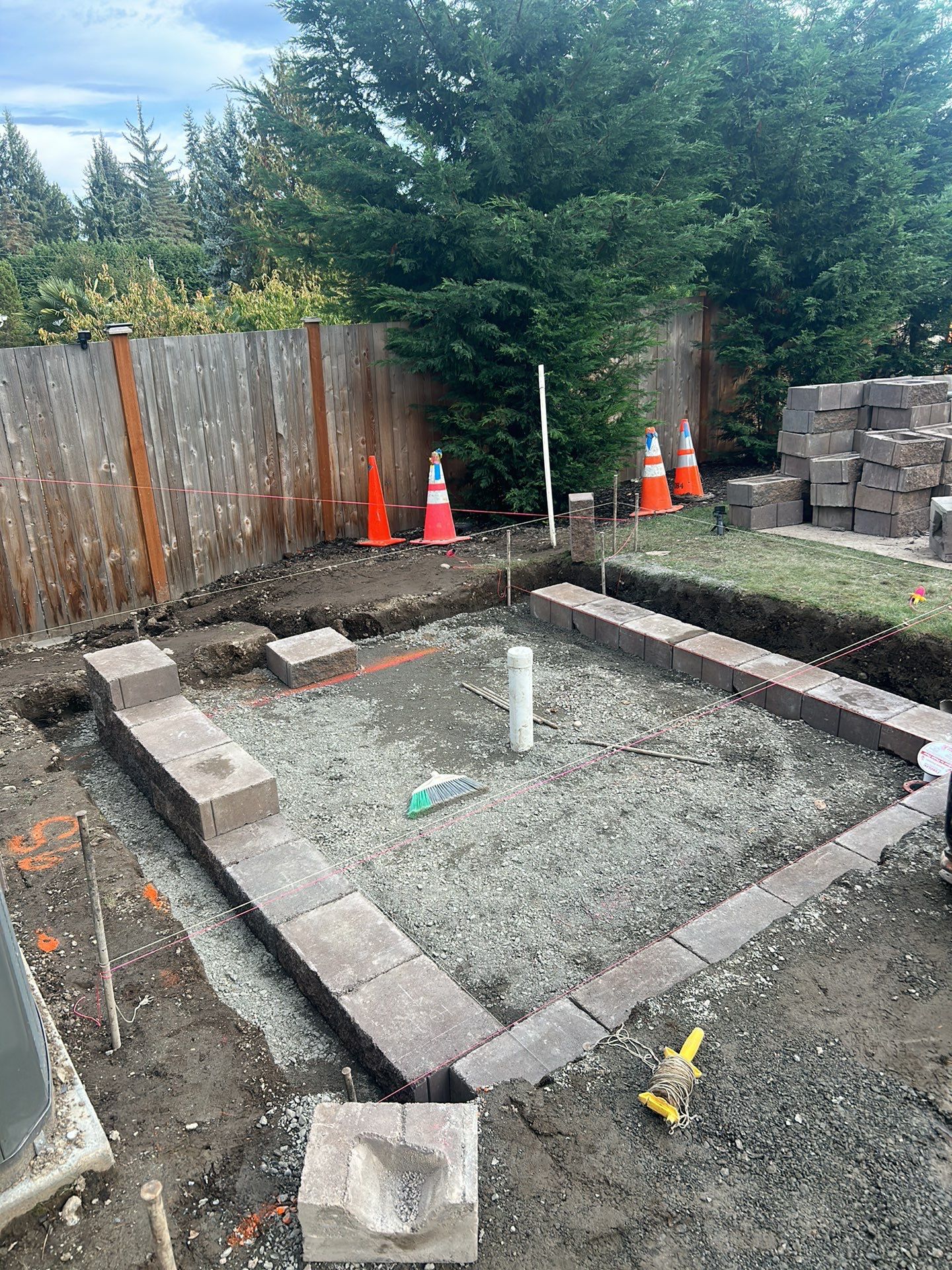 Hardscaping Back Patio Landscape Project  by Jireh Asphalt & Concrete Inc 