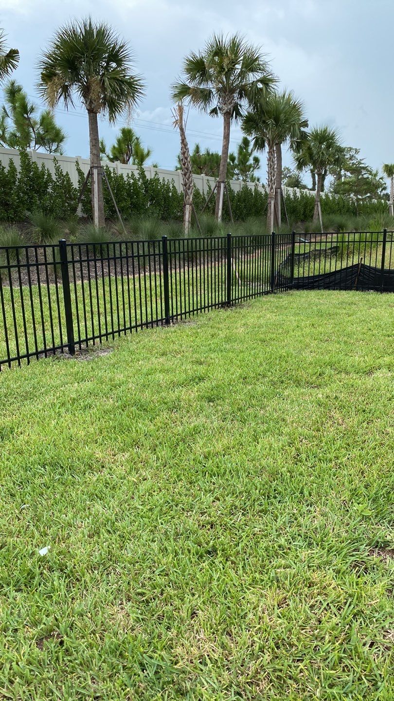 Aluminum Fence Installation using Black 3 Rail Aluminum Fence by Asap fence and gates, LLC