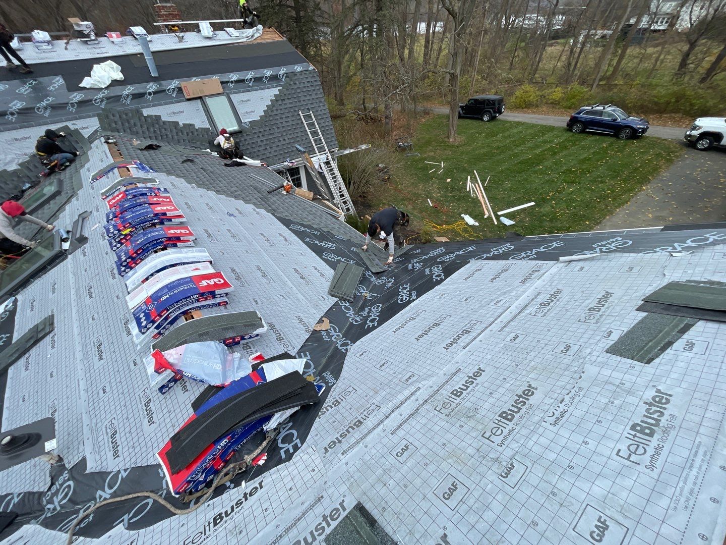 Residential Roofing Installation using GAF Timberline HDZ by Sensible Home Solutions