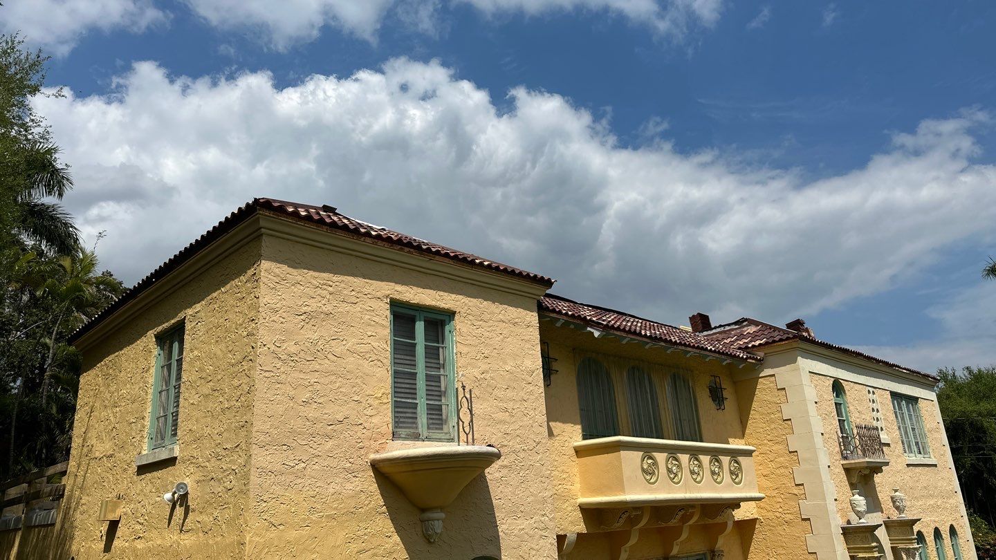 Residential Brava Spanish Tile Install in Coral Gables Miami Florida by International Roofing