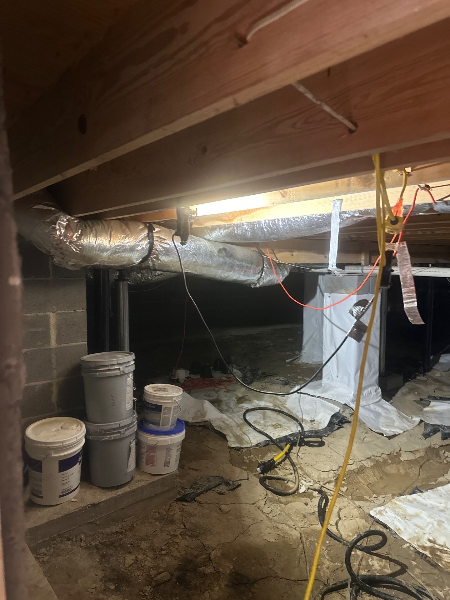 Alpharetta Crawlspace Water Damage Restoration with Vapor Barrier Installation by Restoration Damage Pros of Atlanta