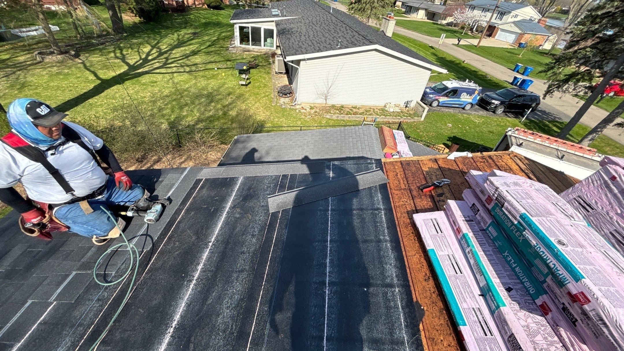 Roof Replacement using Owens Corning Onyx Black by 180 Contractors