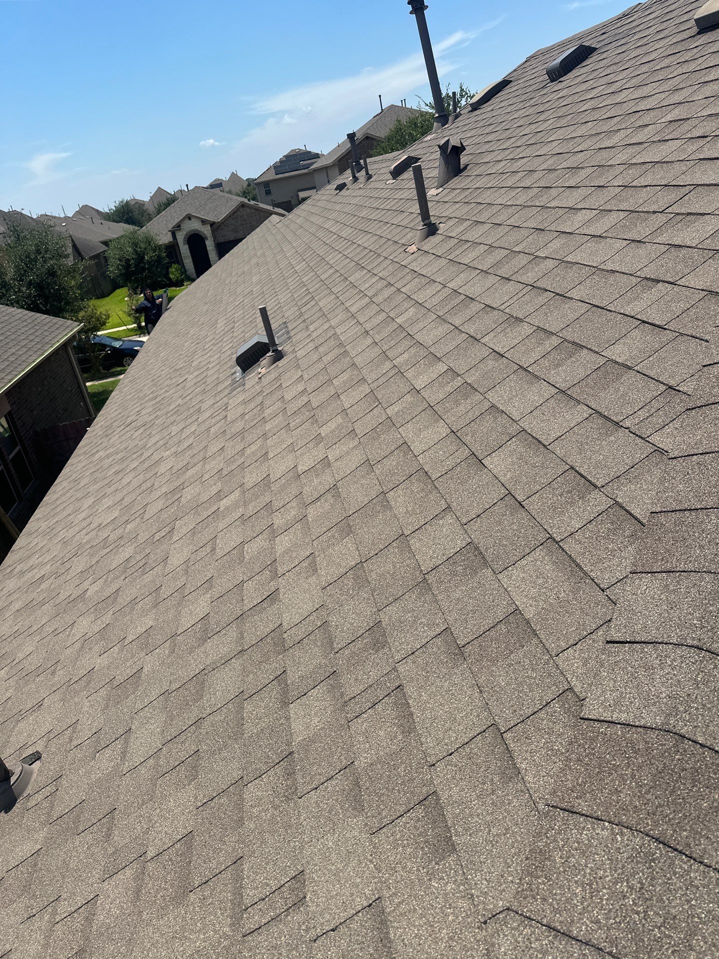 Hail Damage using Owen's Corning Duration (Lifetime) Shingles by Roof Repair Company