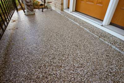 Patio Installation using Desert Sand