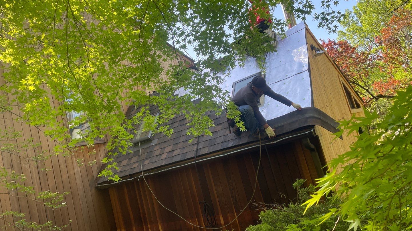 Roof Replacement w/ Skylights in Baltimore, MD (IKO Dynasty) by American Home Contractors