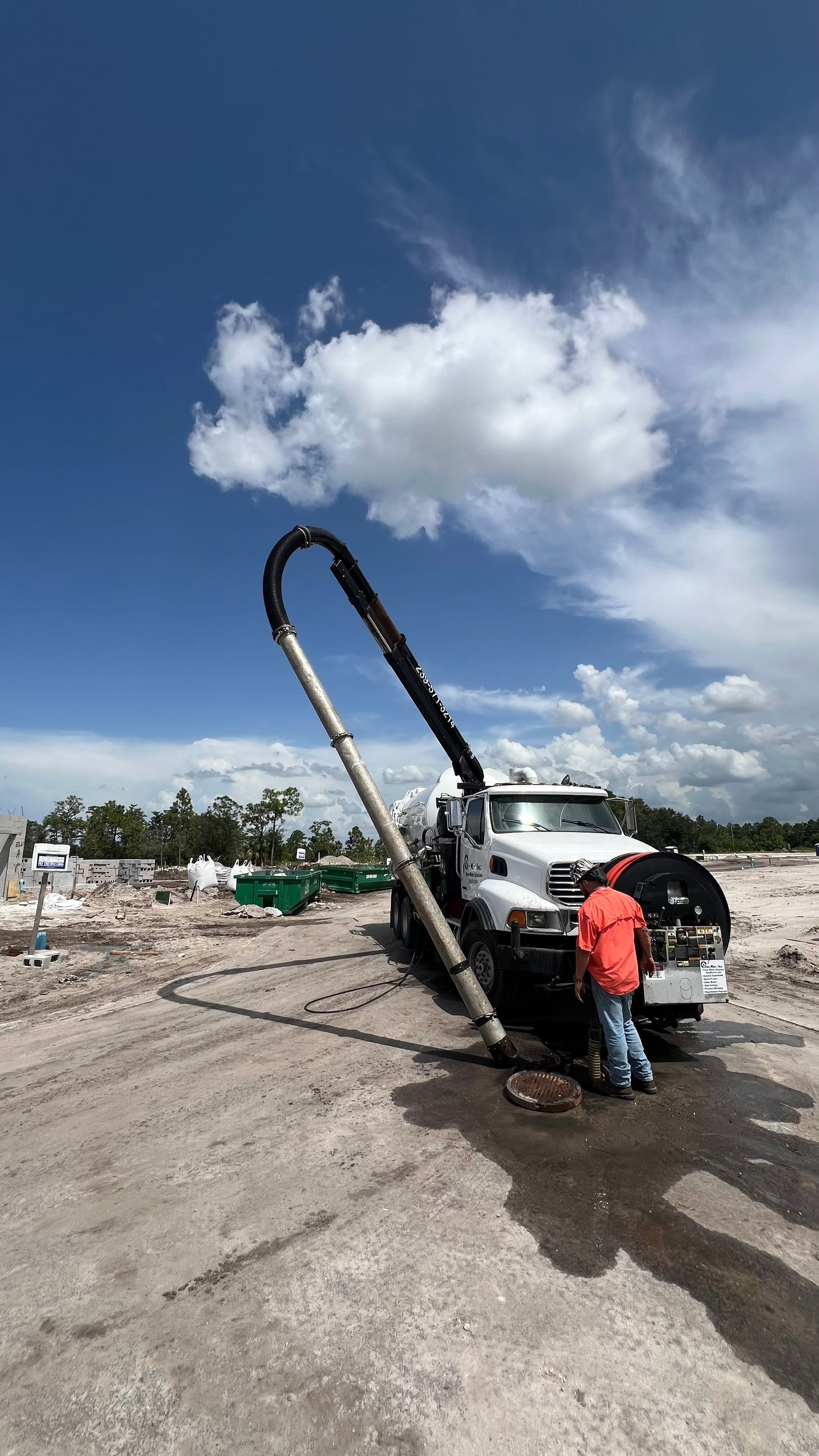 Lehigh Acres New Construction Community Sewer System Cleaning Part 1 by APS Power & Water