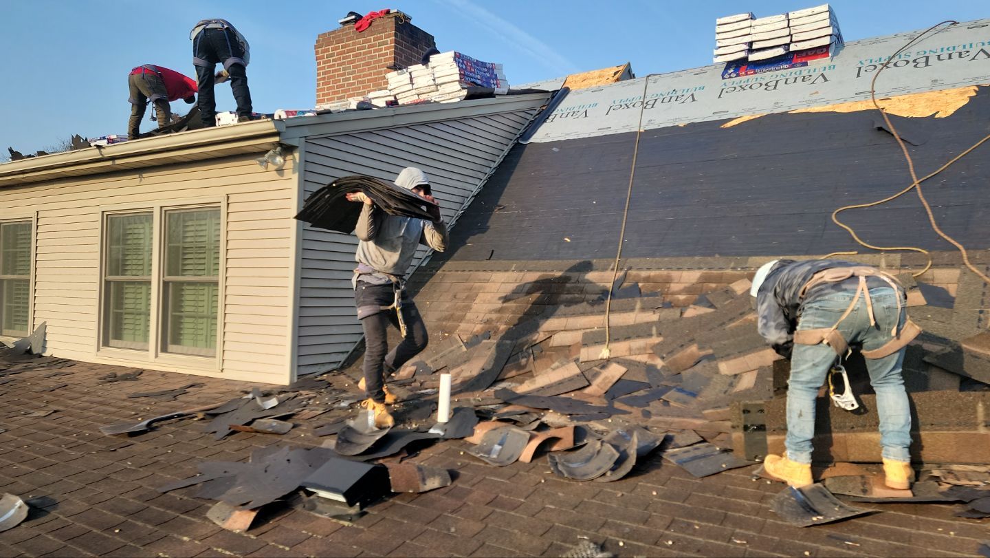 Roof Installation using Gaf Hdz Architectural Shingle - Hickory by Teflon Roofing